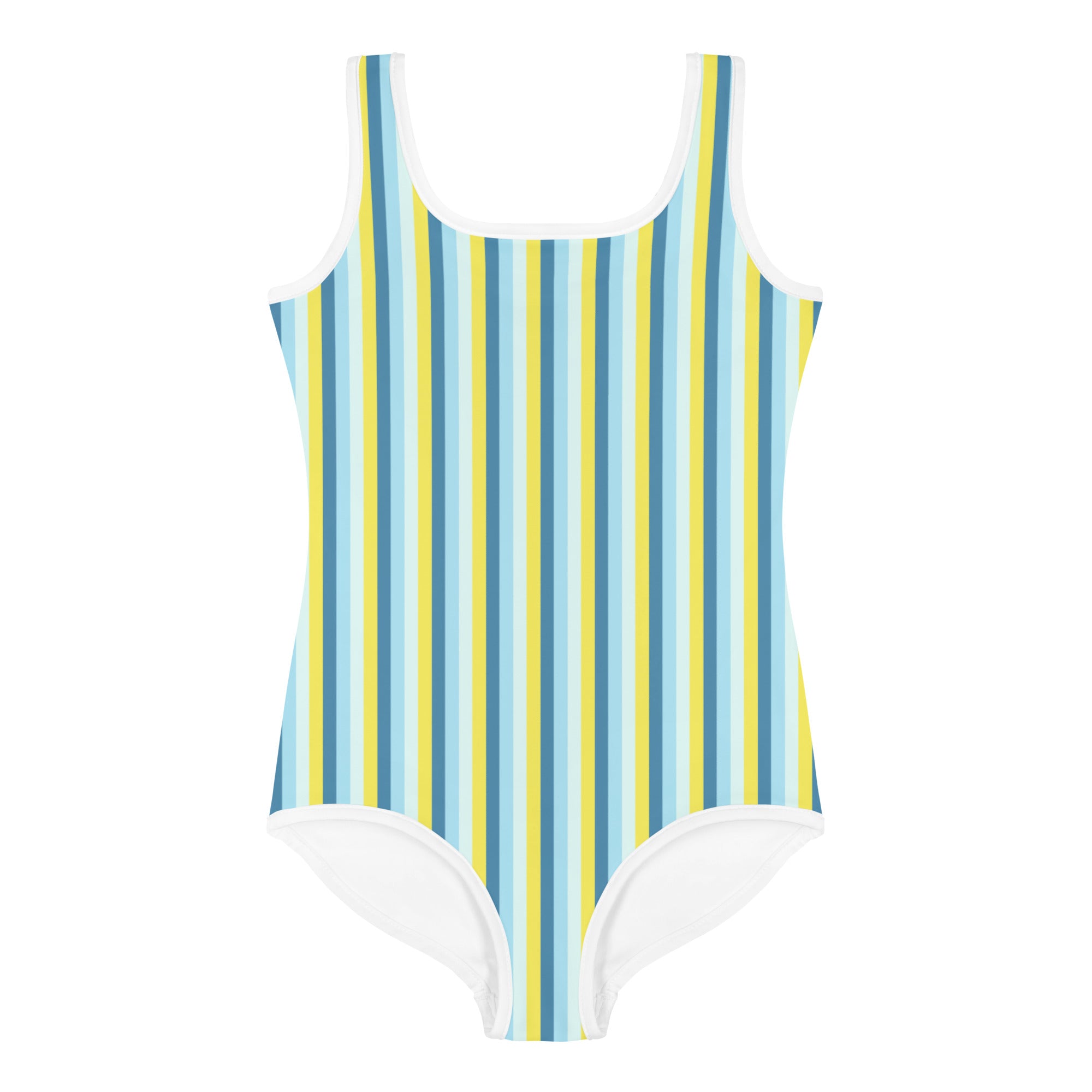 Colorful Striped Kids Swimsuit I