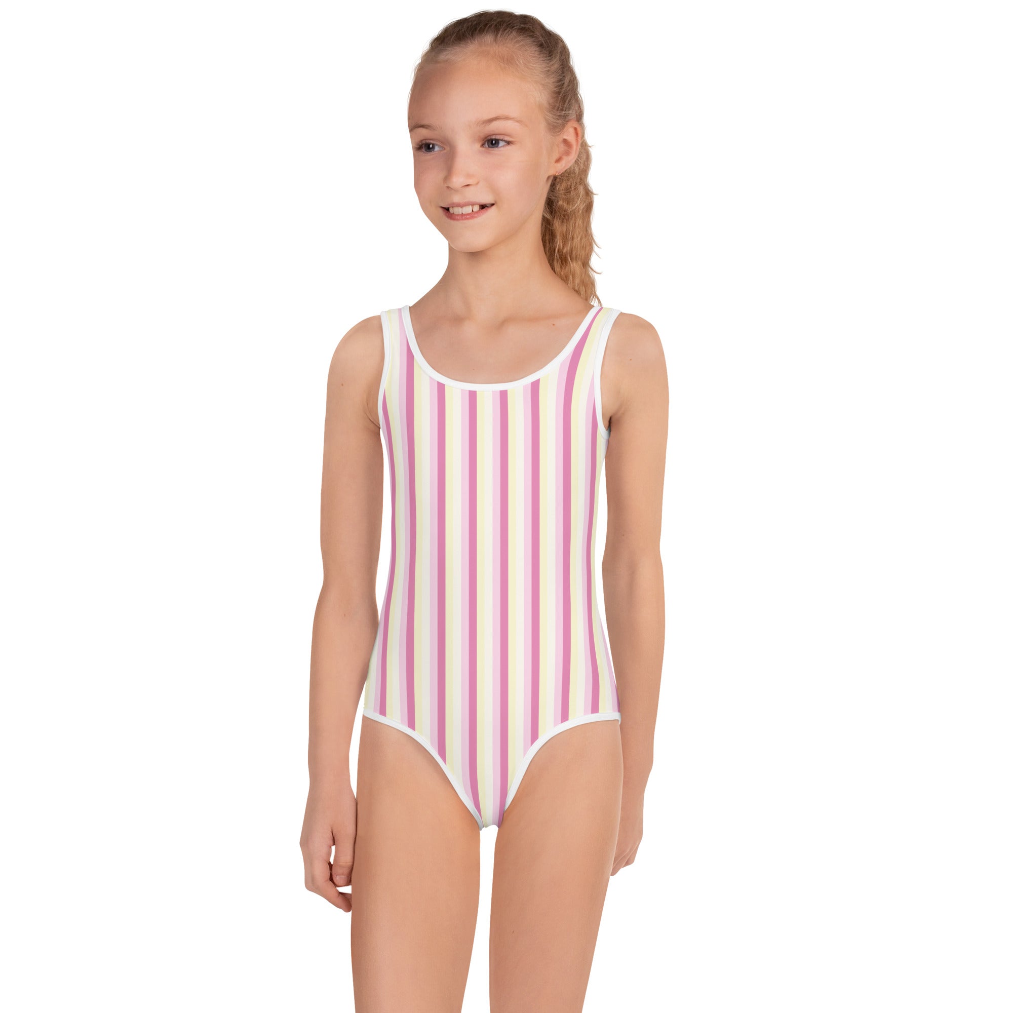Colorful Striped Kids Swimsuit II