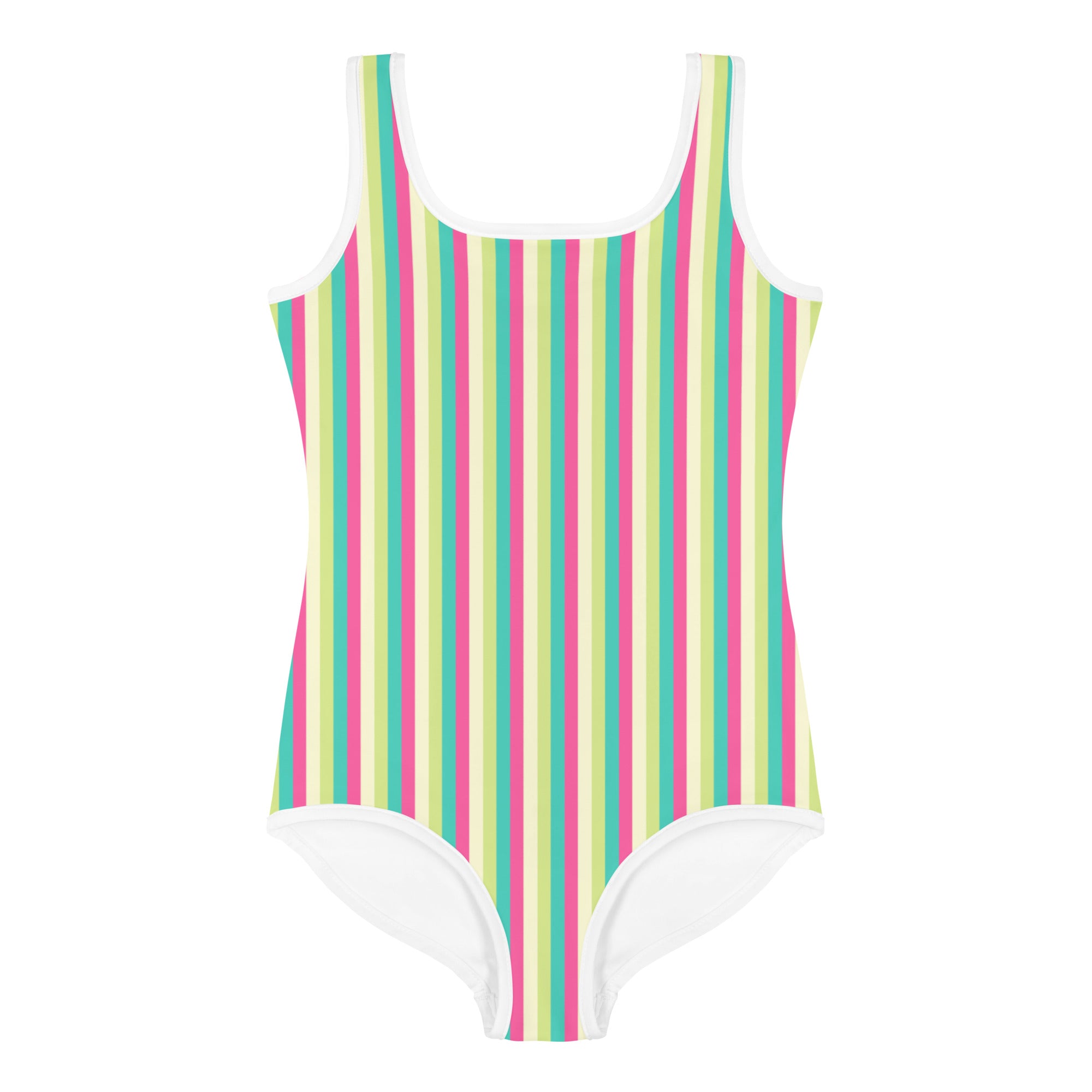 Colorful Striped Kids Swimsuit III