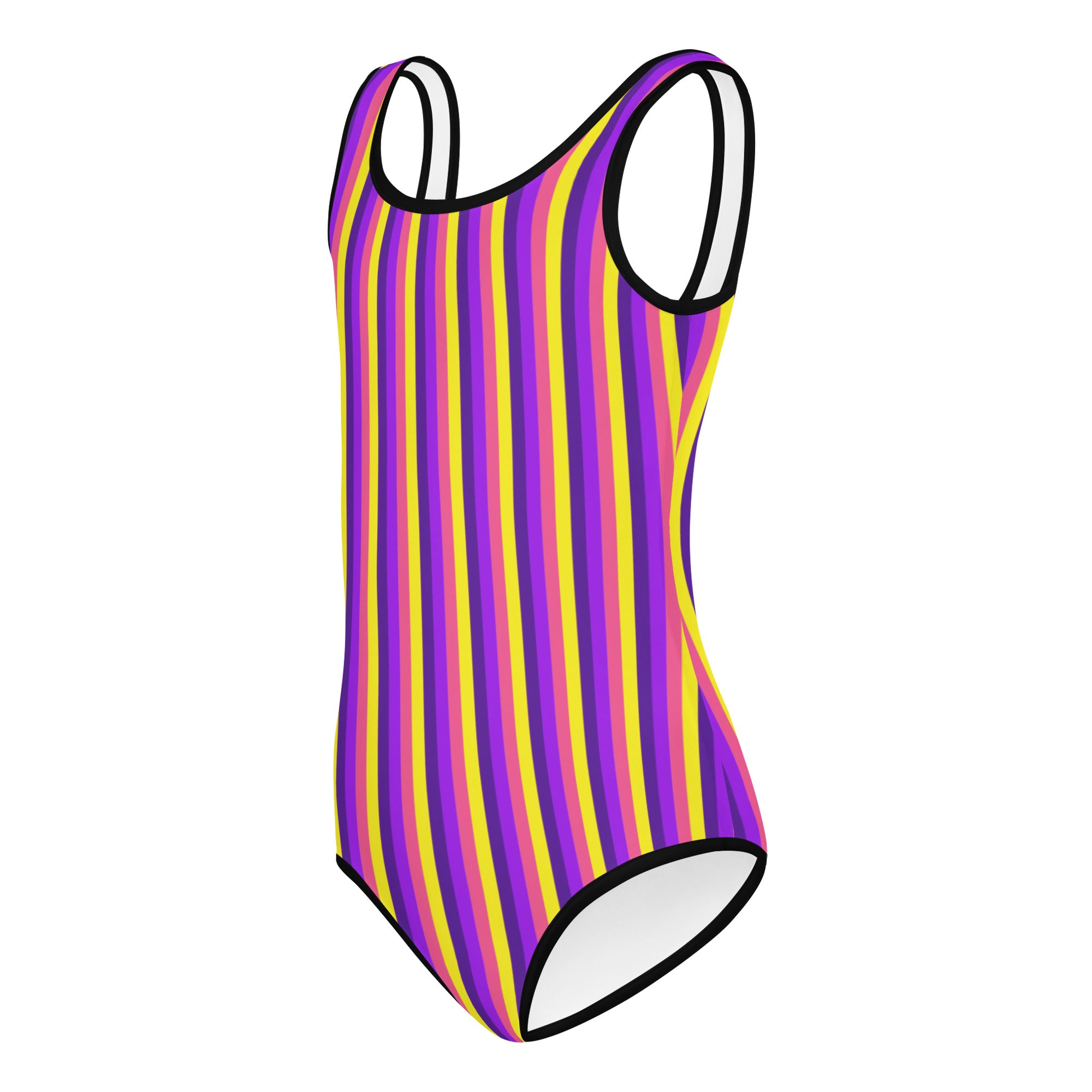 Colorful Striped Kids Swimsuit VI