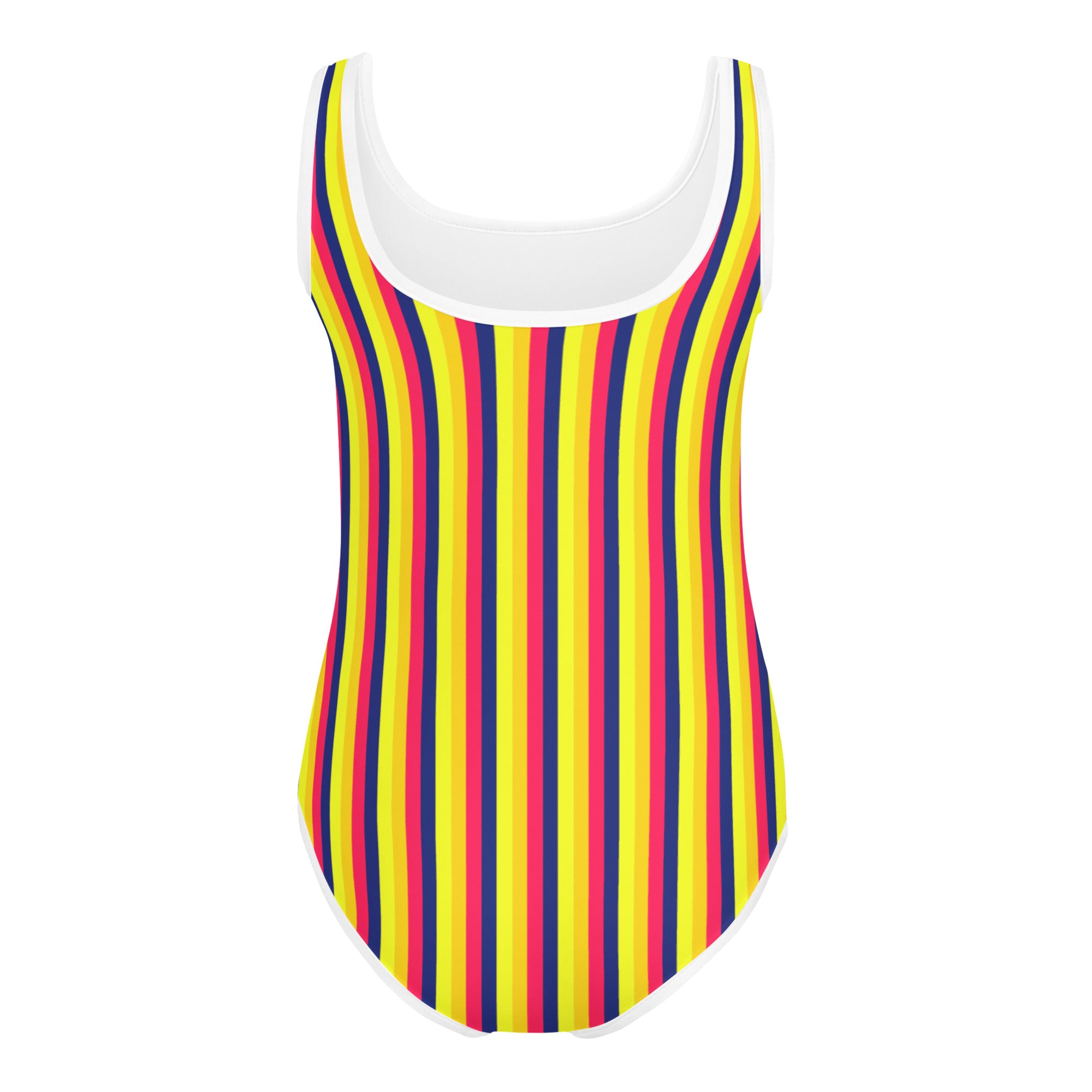 Colorful Striped Kids Swimsuit VII