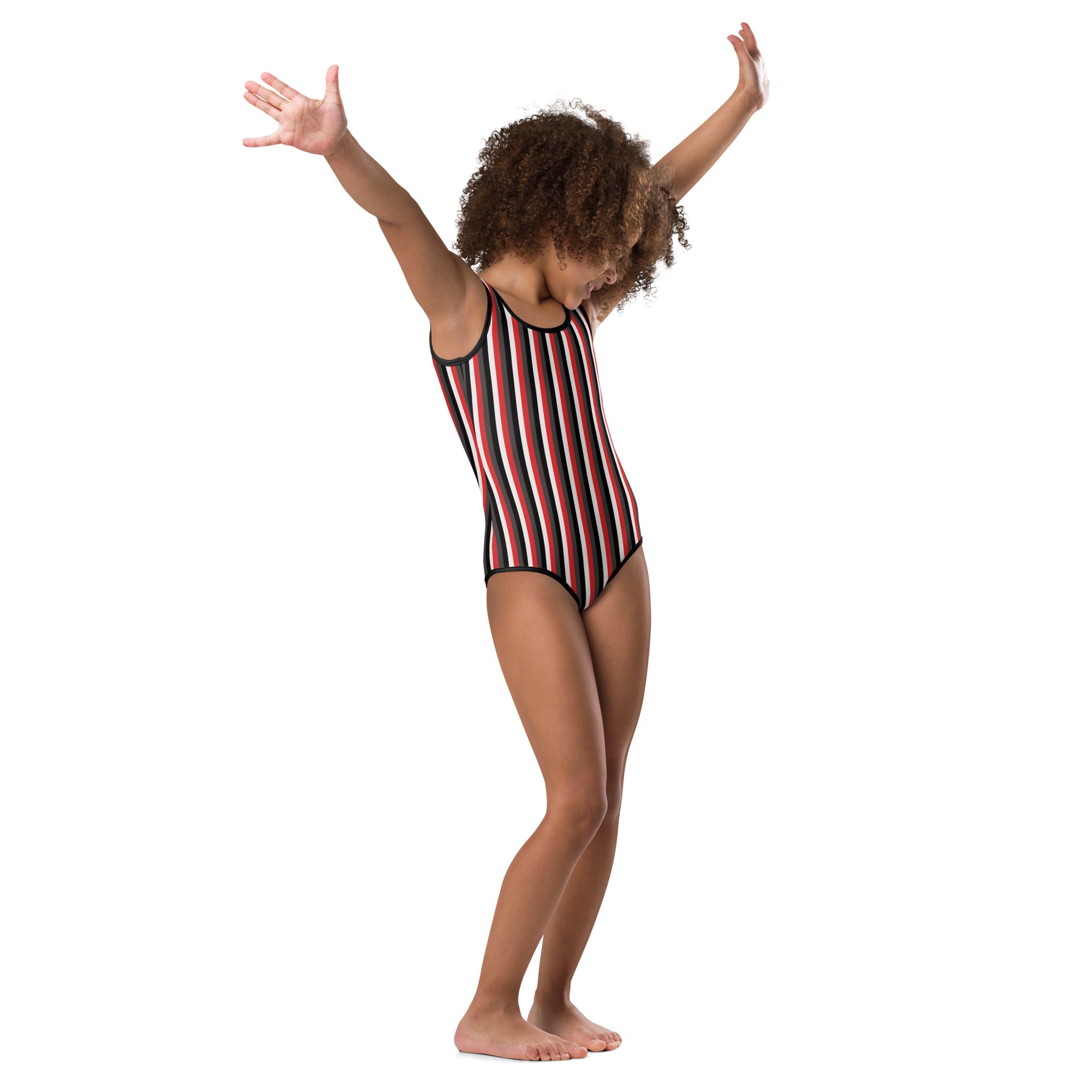 Colorful Striped Kids Swimsuit VIII