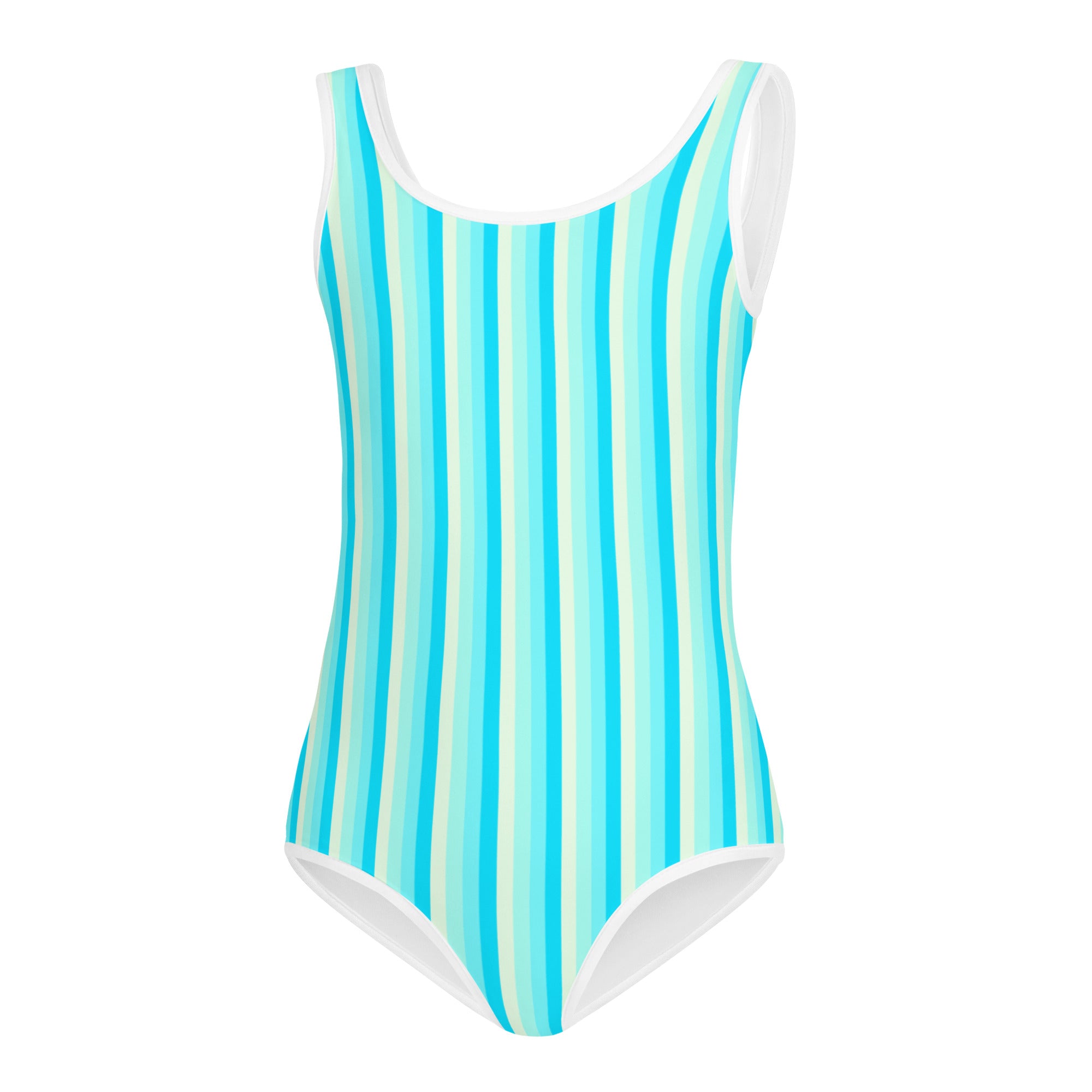 Colorful Striped Kids Swimsuit XII