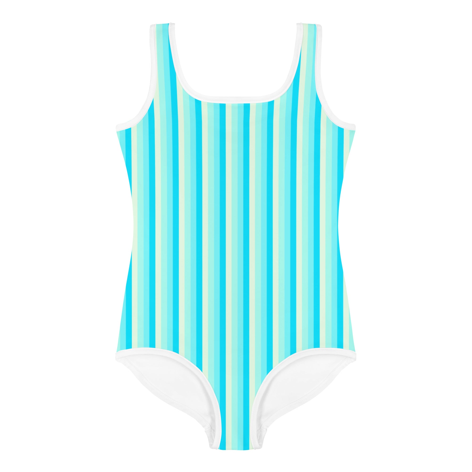 Colorful Striped Kids Swimsuit XII