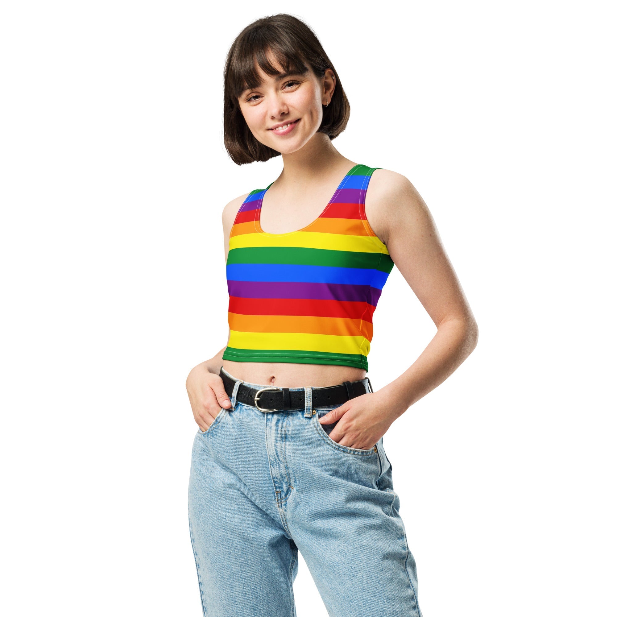 Crop Top Rainbow