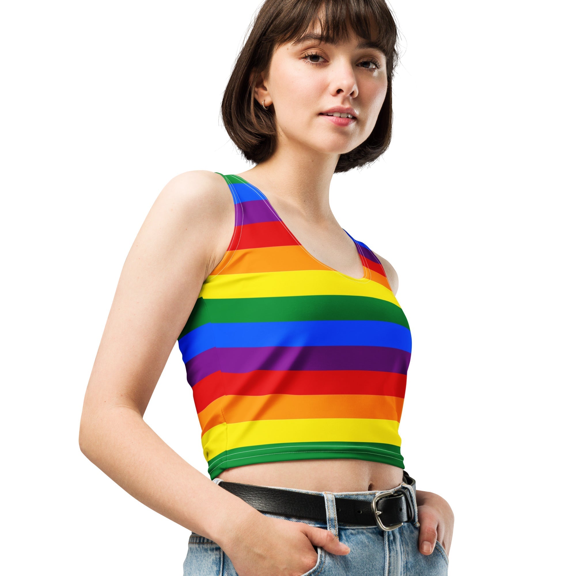 Crop Top Rainbow