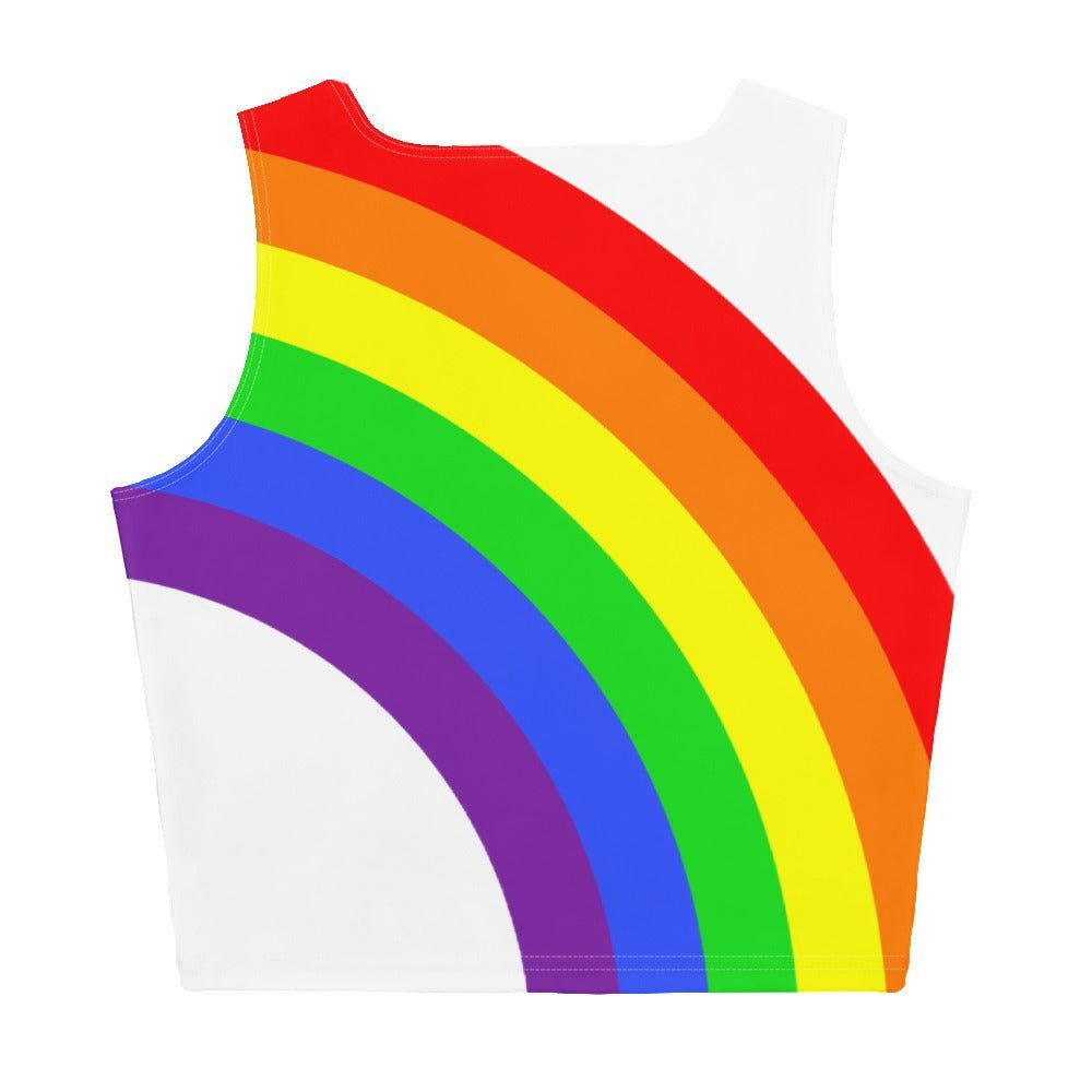 Crop Top Rainbow on White