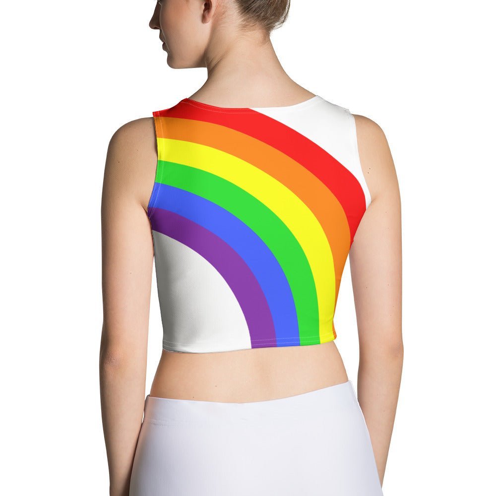Crop Top Rainbow on White