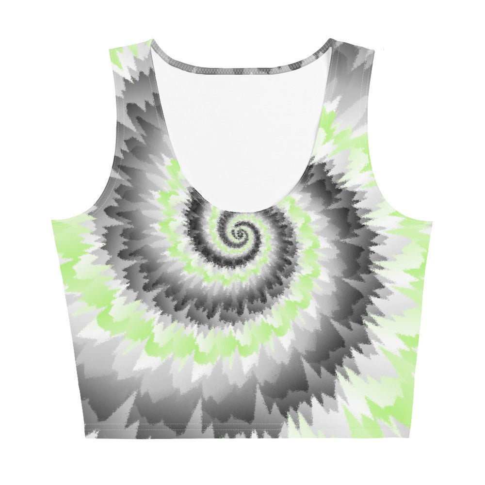 Crop Top Tie Dye Spiral Agender