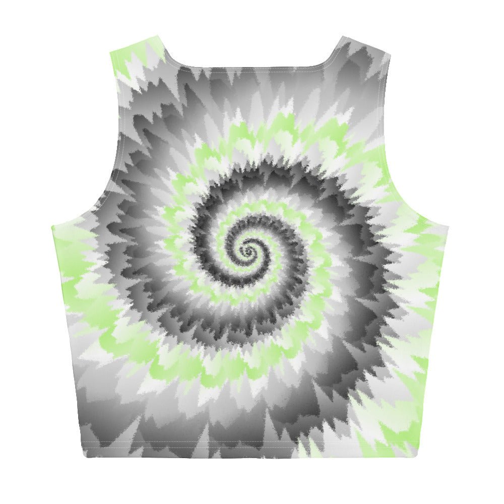 Crop Top Tie Dye Spiral Agender