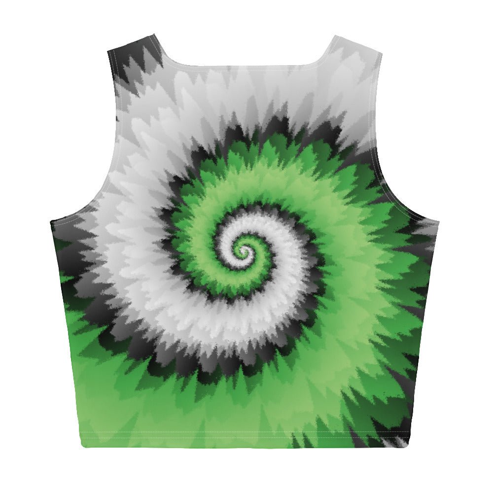 Crop Top Tie Dye Spiral Aromantic