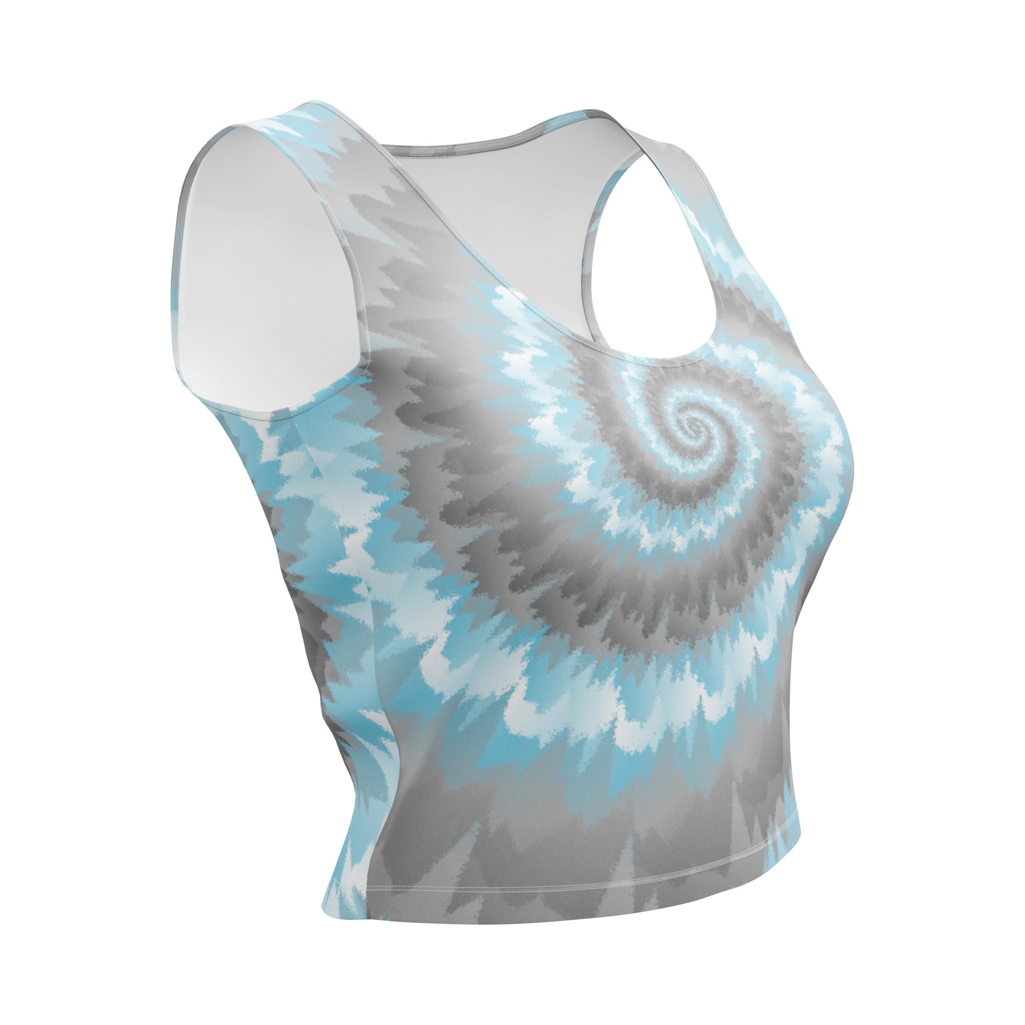 Crop Top Tie Dye Spiral Demiboy