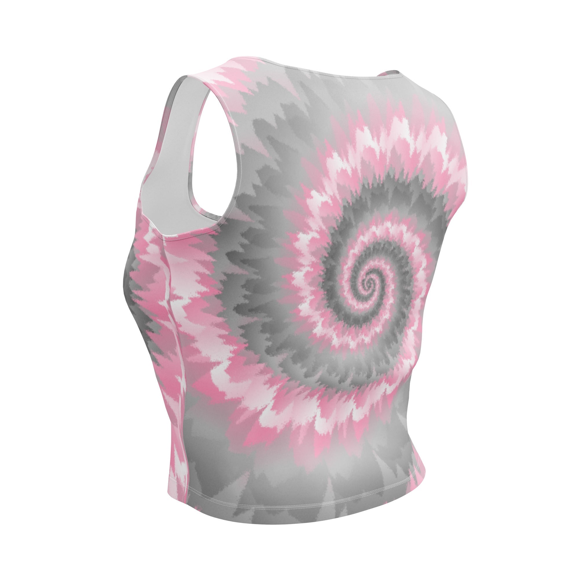 Crop Top Tie Dye Spiral Demigirl