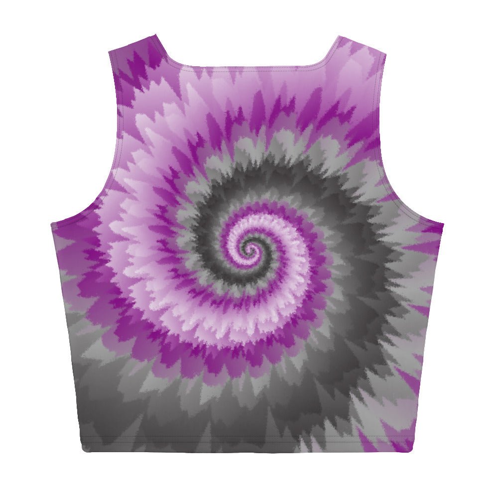 Crop Top Tie Dye Spiral Demisexual