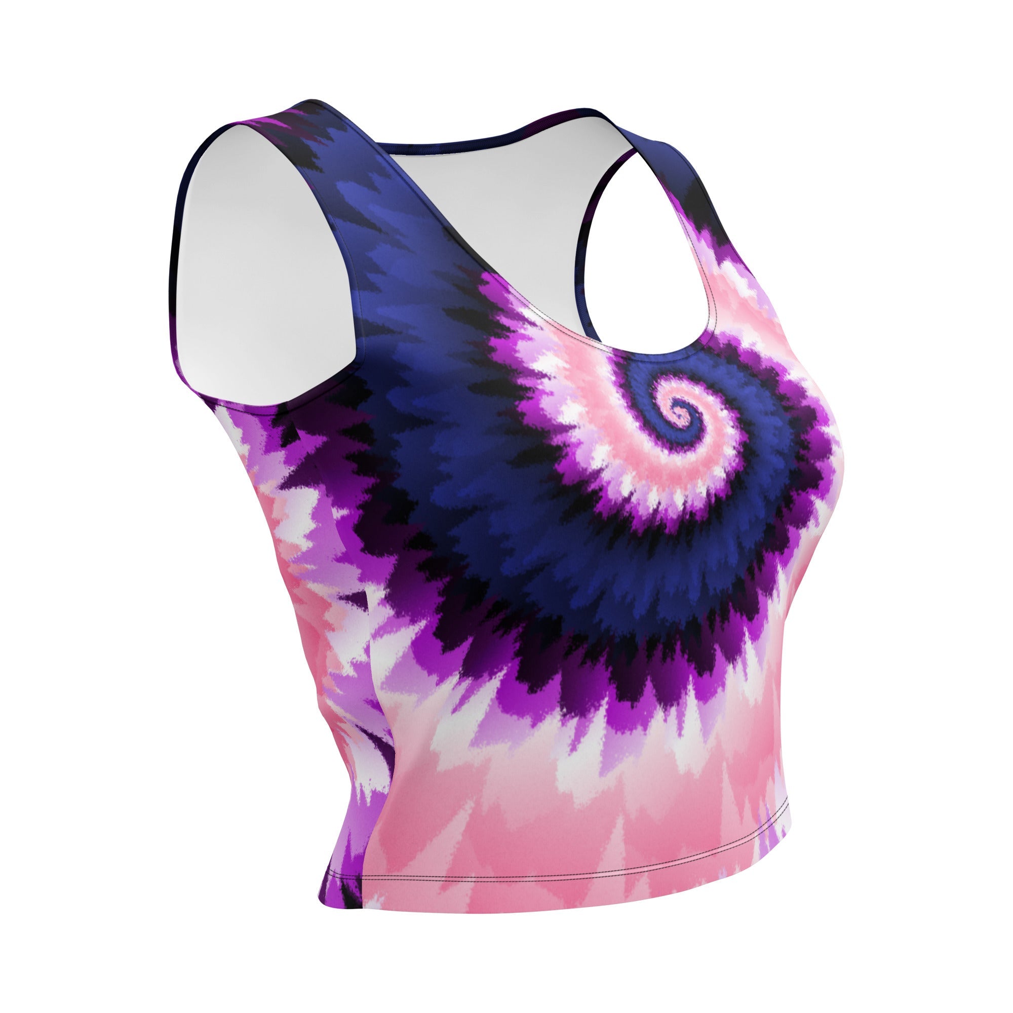 Crop Top Tie Dye Spiral Genderfluid