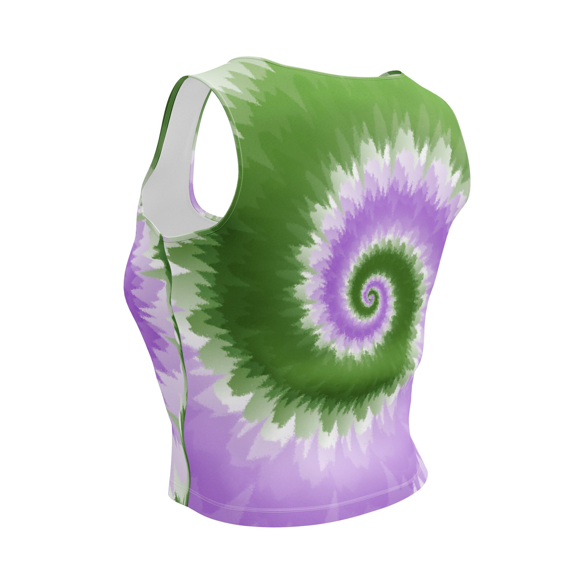 Crop Top Tie Dye Spiral Genderqueer