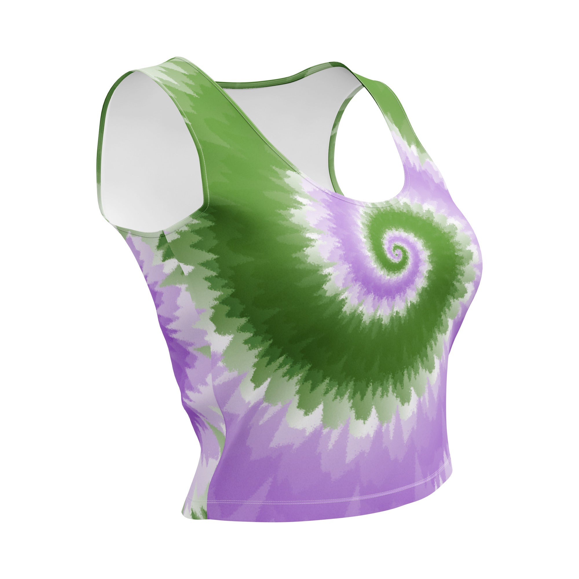 Crop Top Tie Dye Spiral Genderqueer