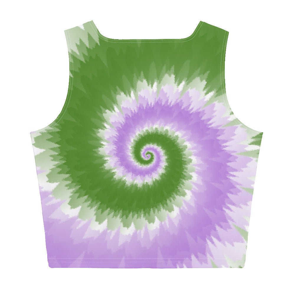 Crop Top Tie Dye Spiral Genderqueer