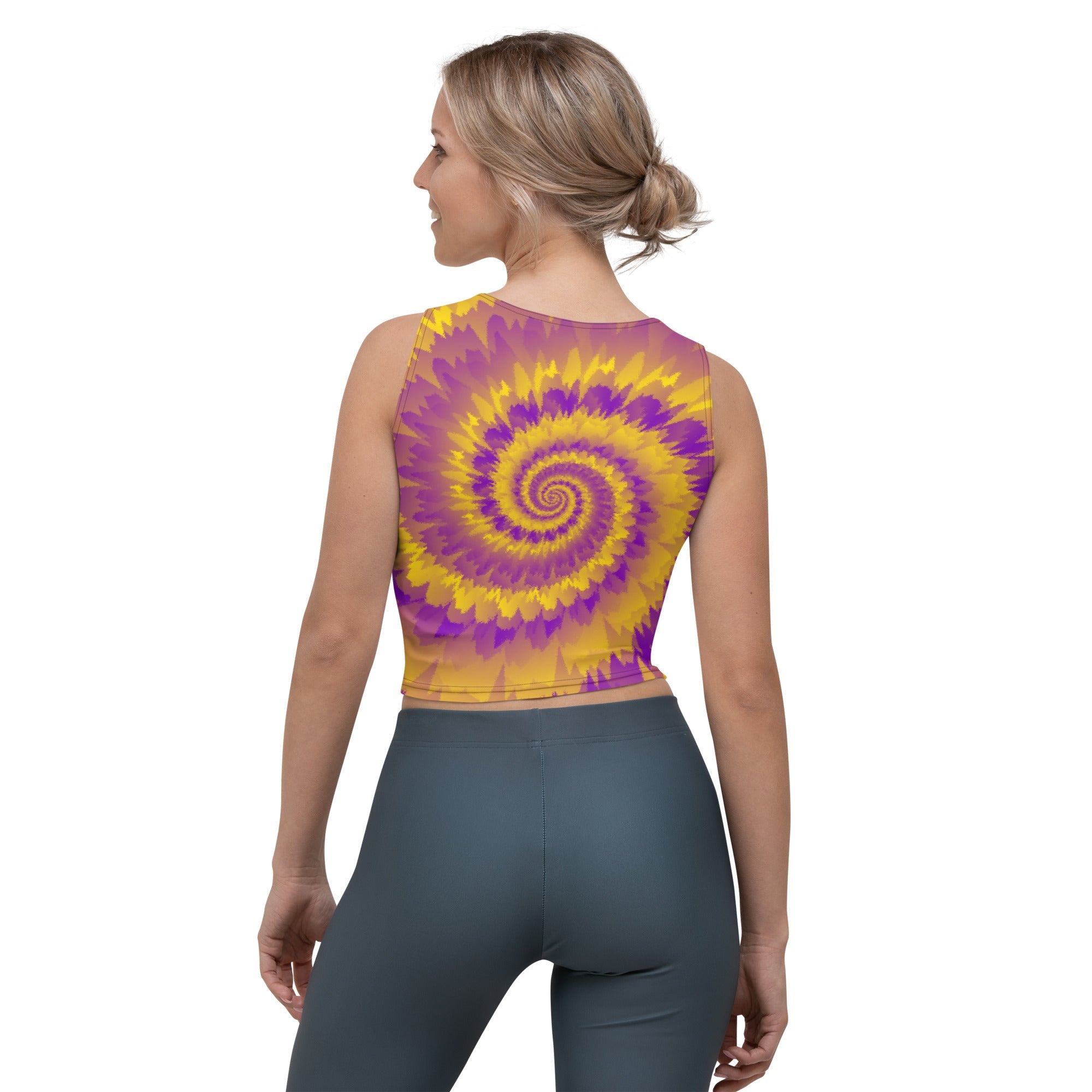 Crop Top Tie Dye Spiral Intersex