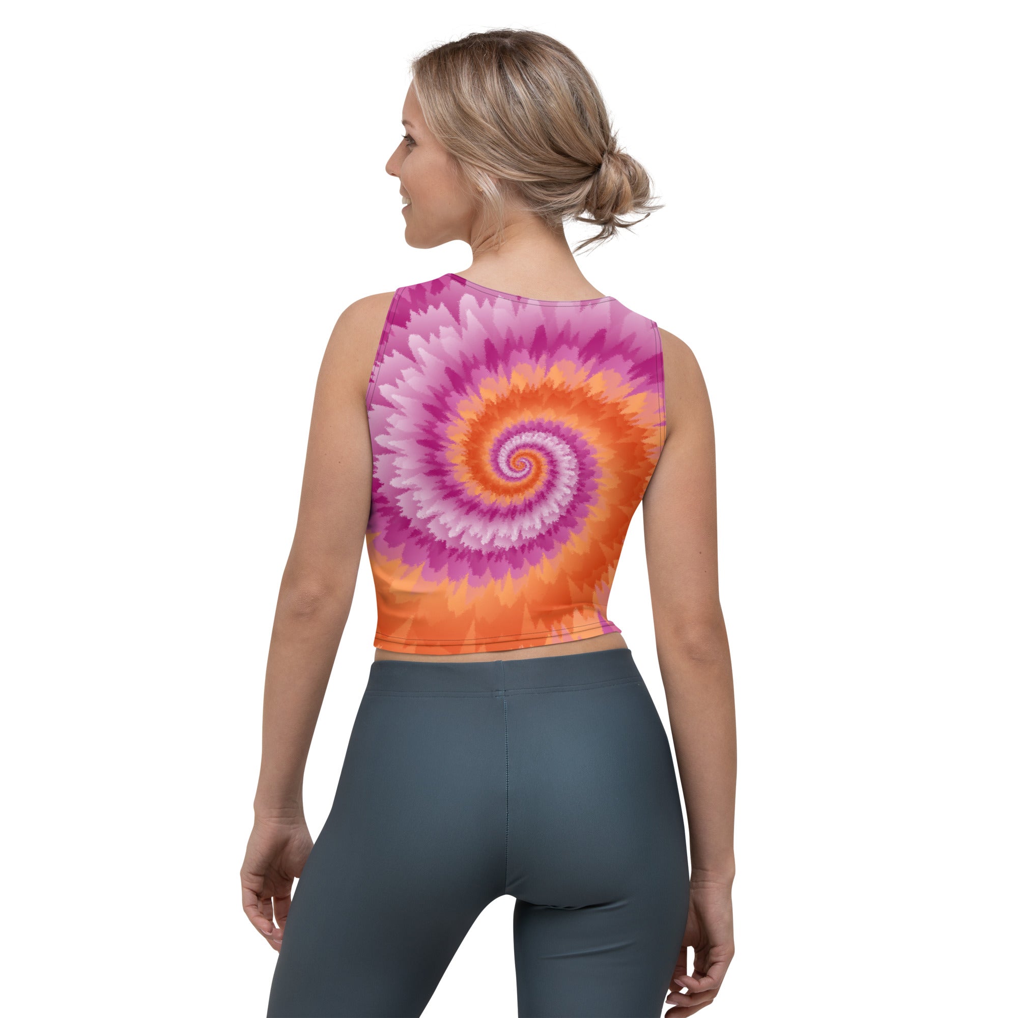 Crop Top Tie Dye Spiral Lesbian