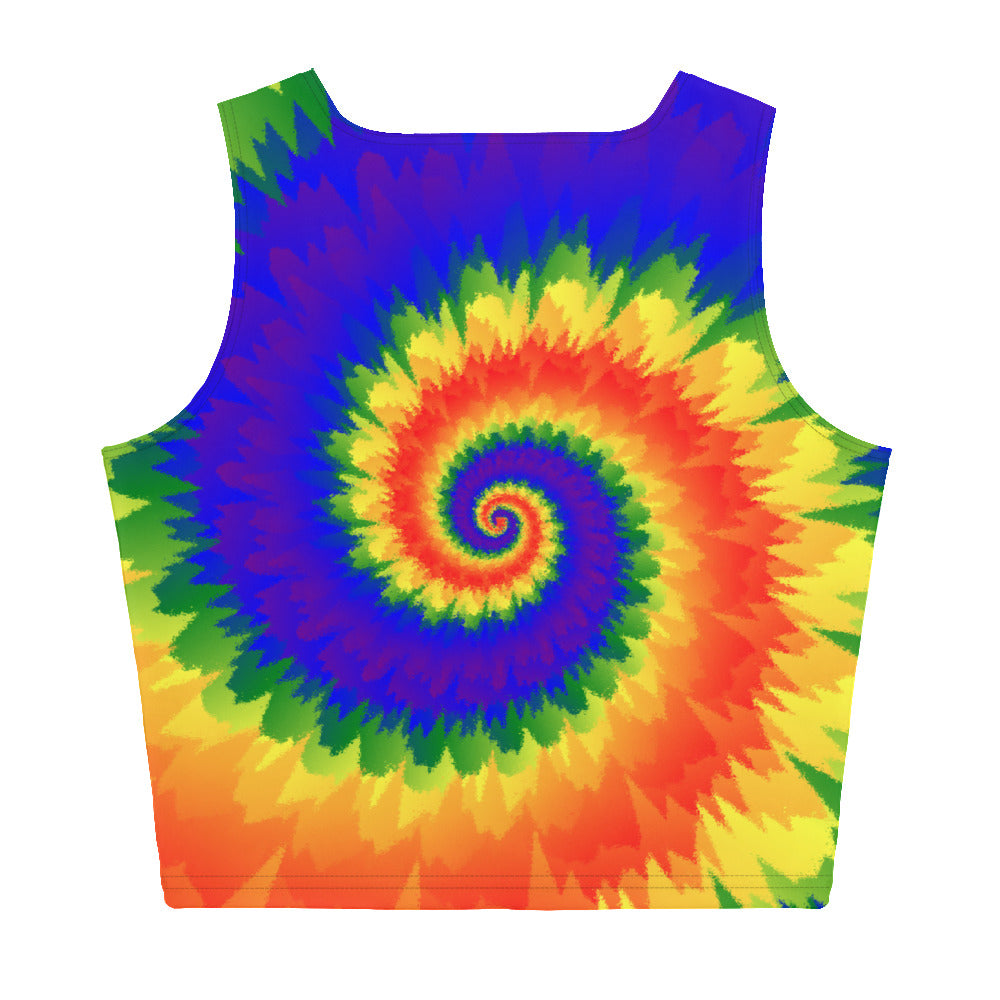Crop Top Tie Dye Spiral LGBTQ