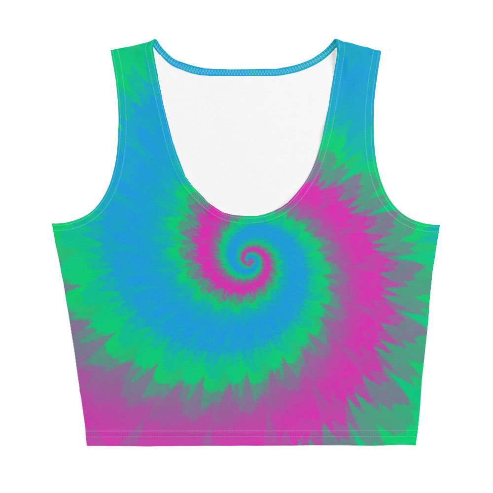 Crop Top Tie Dye Spiral Polysexual