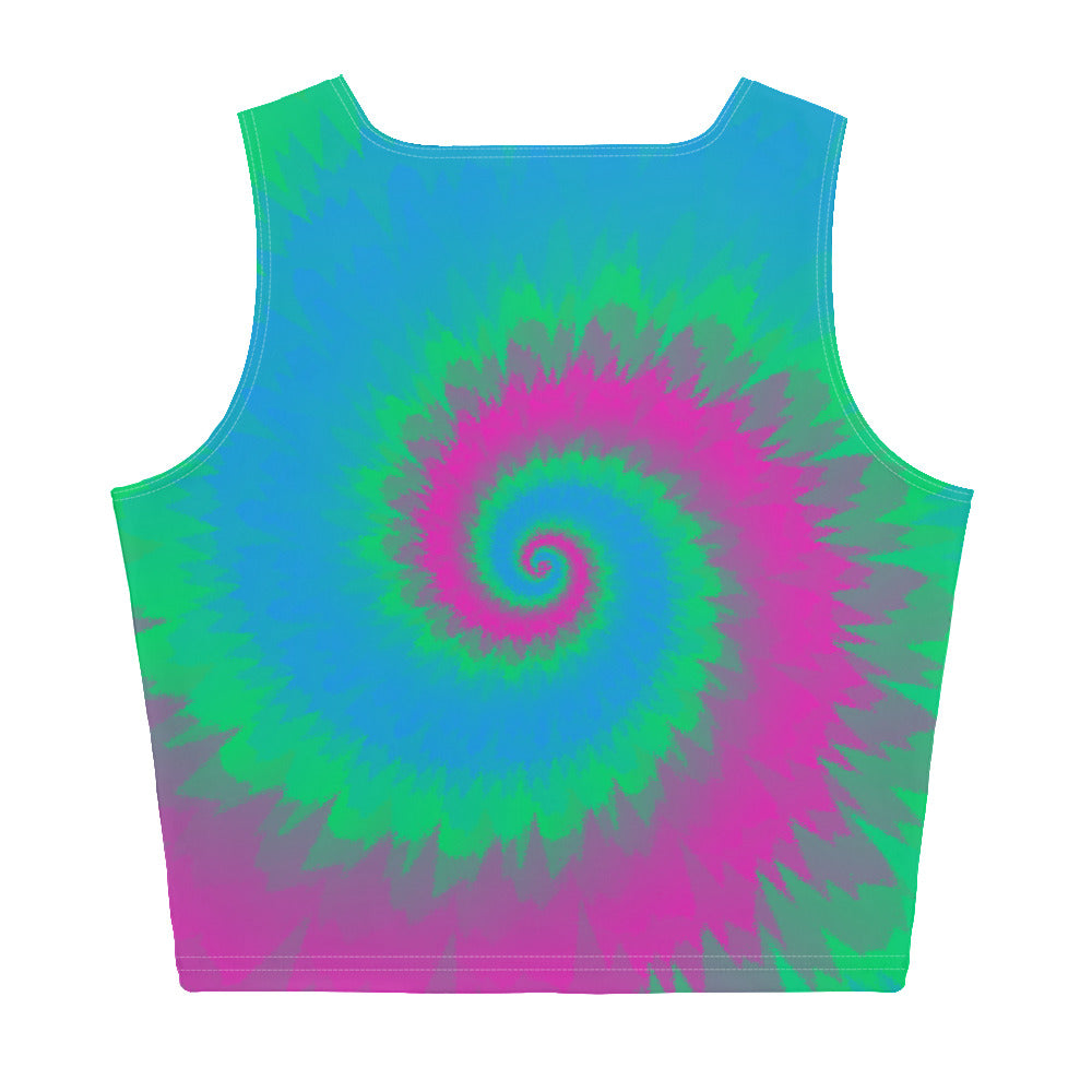 Crop Top Tie Dye Spiral Polysexual