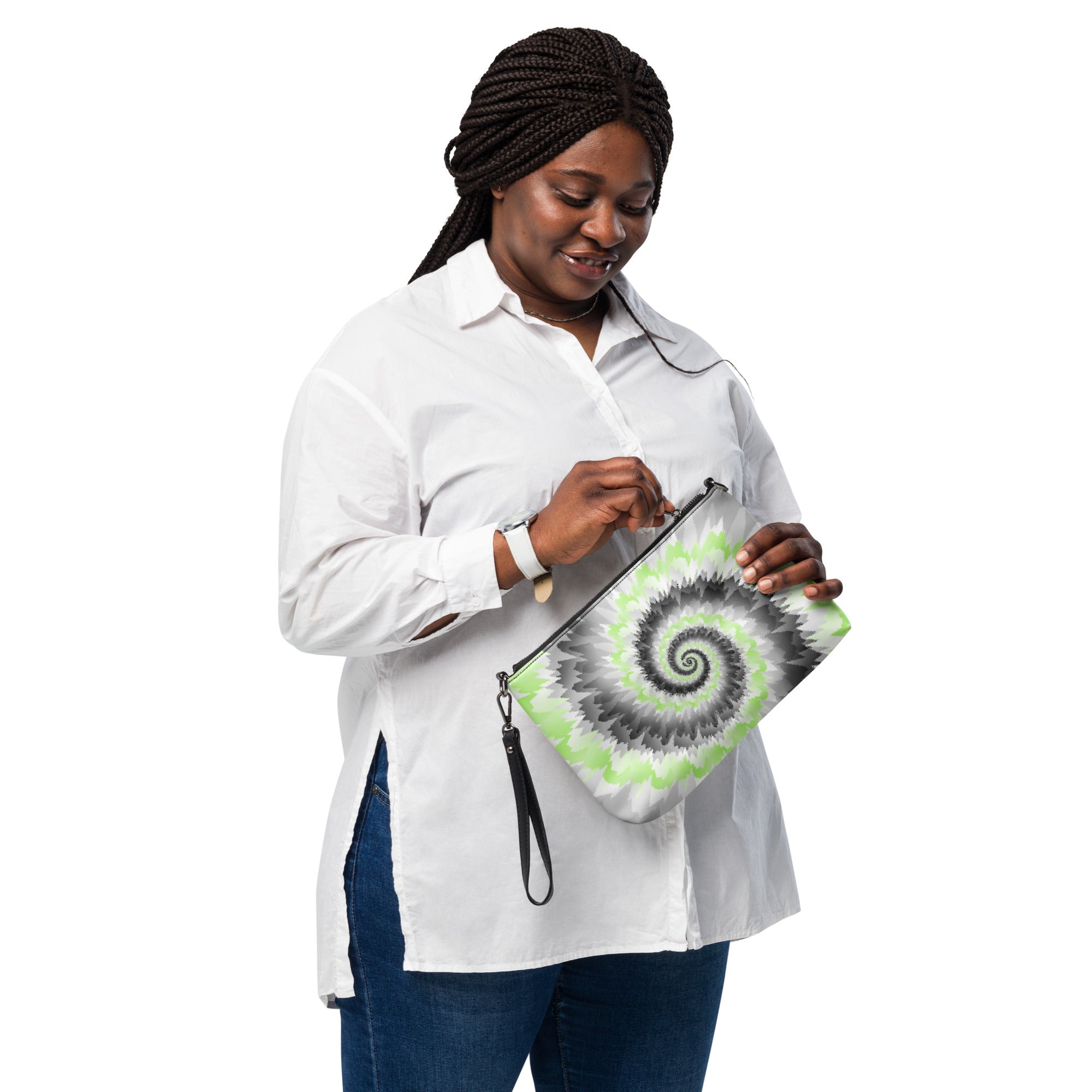 Crossbody bag Tie Dye Spiral Agender