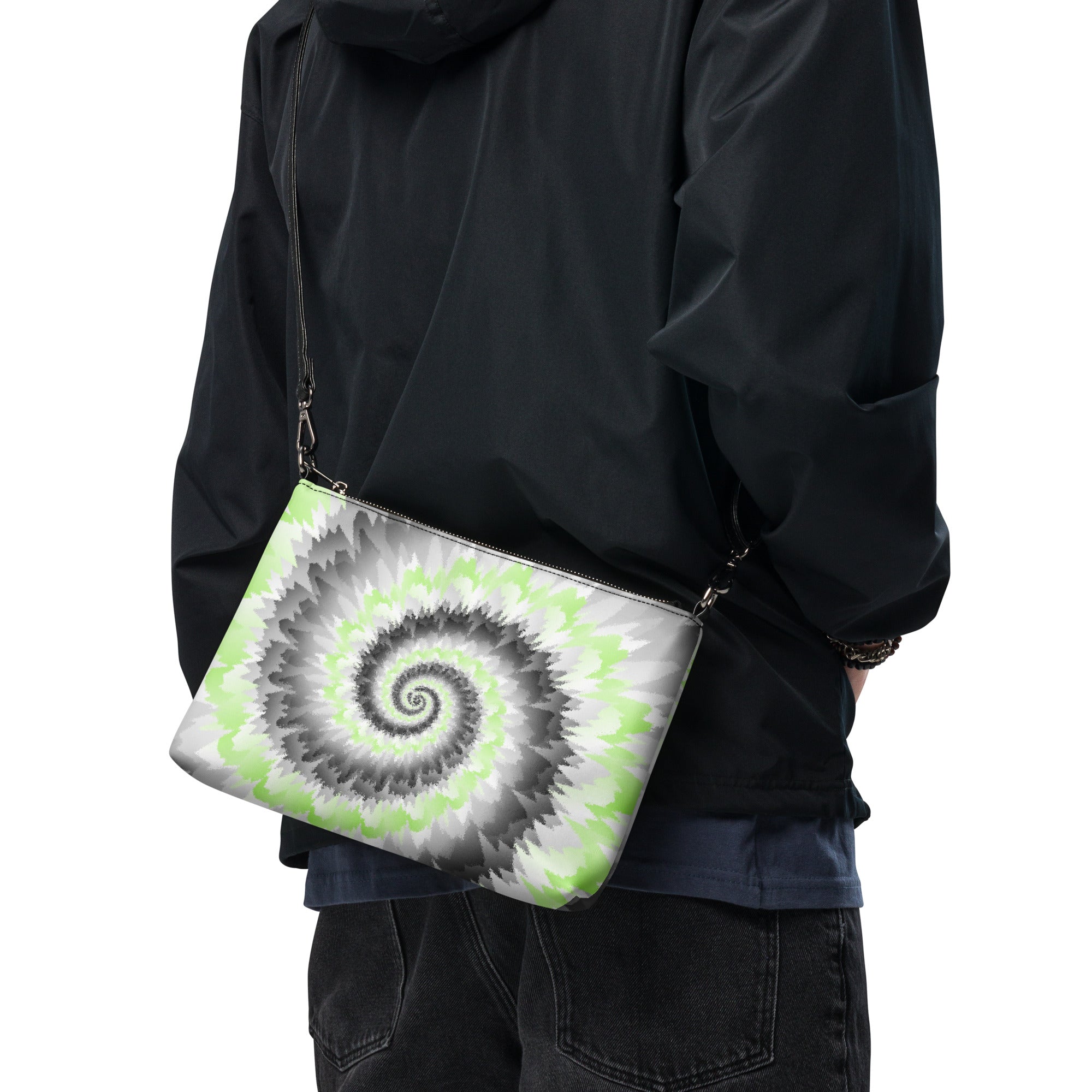 Crossbody bag Tie Dye Spiral Agender