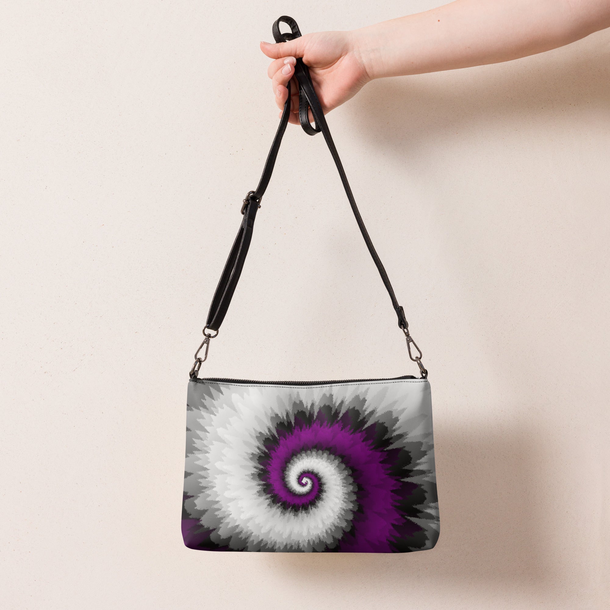 Crossbody bag Tie Dye Spiral Asexual