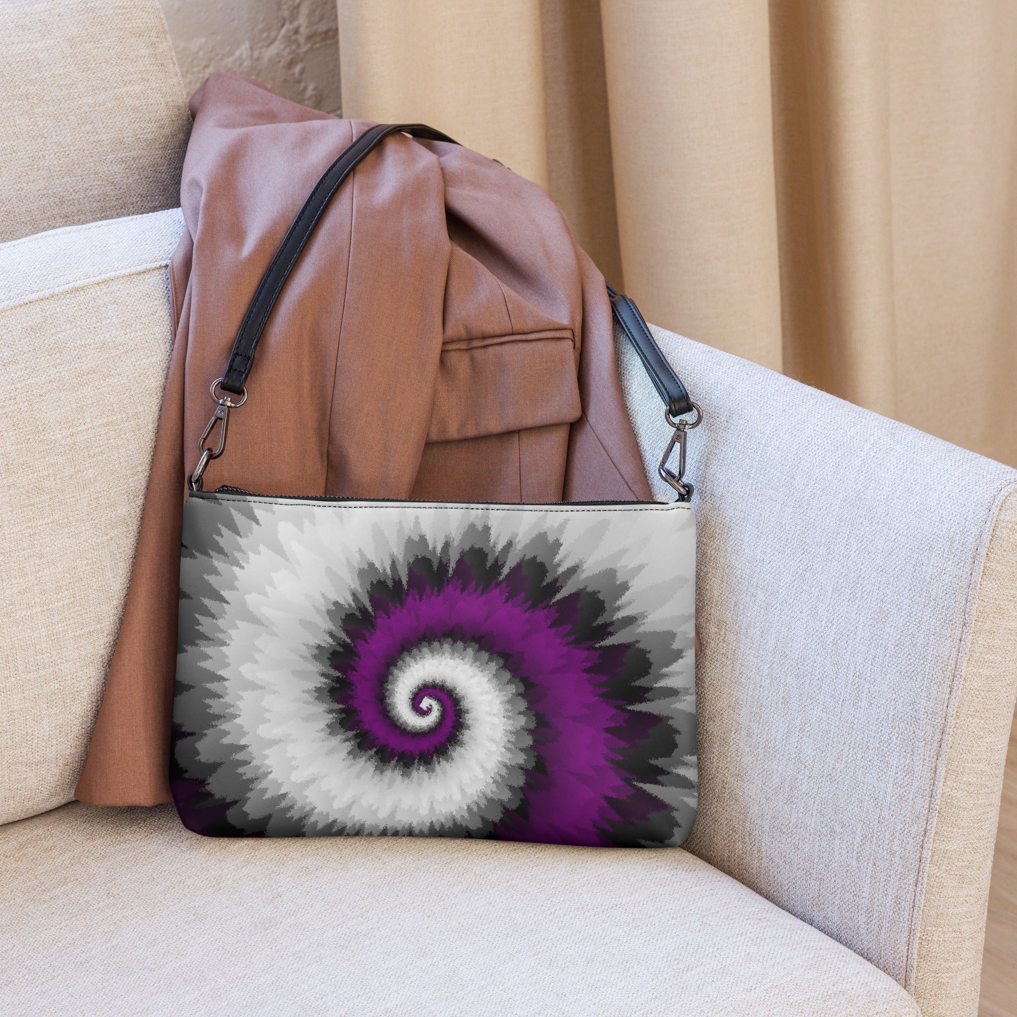 Crossbody bag Tie Dye Spiral Asexual