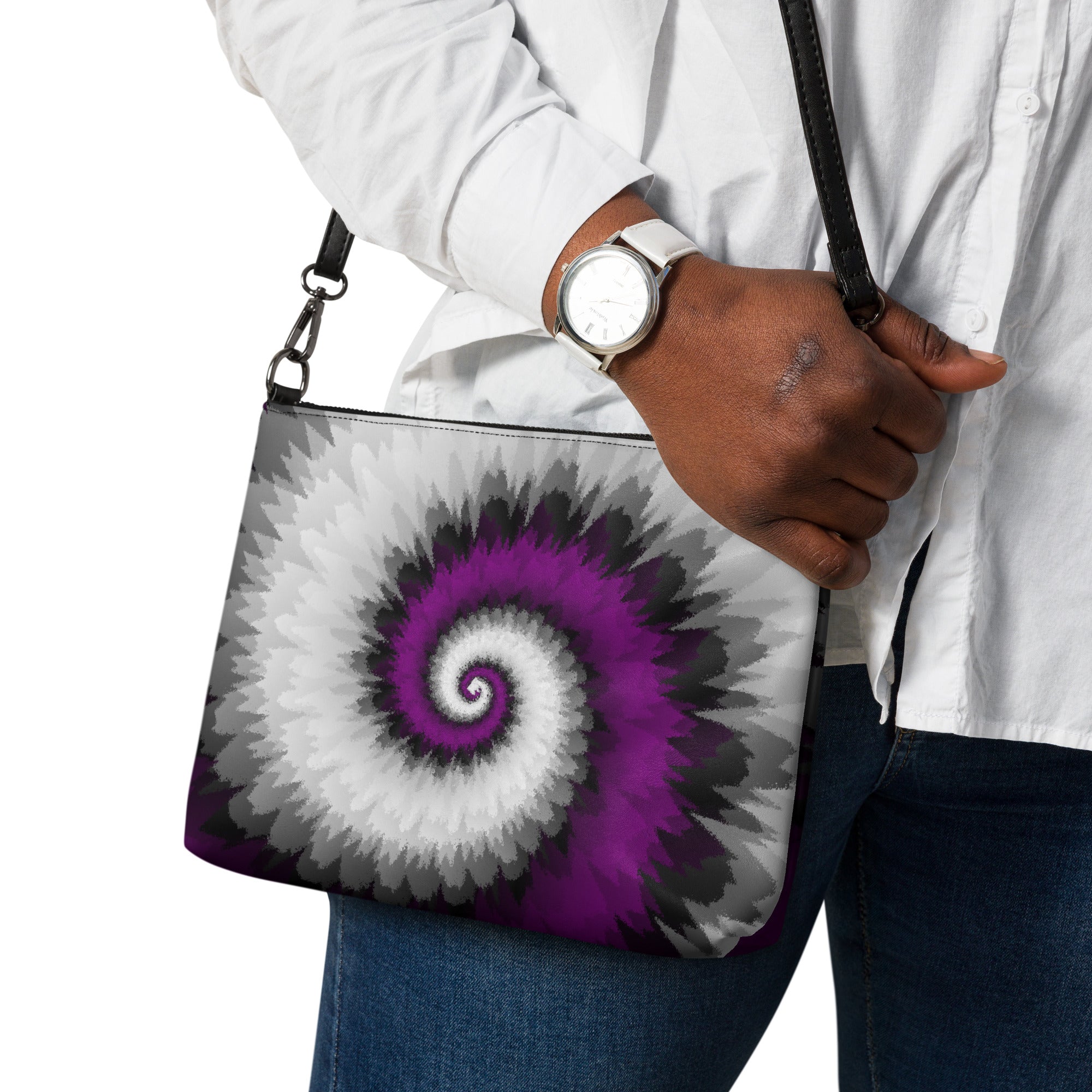 Crossbody bag Tie Dye Spiral Asexual