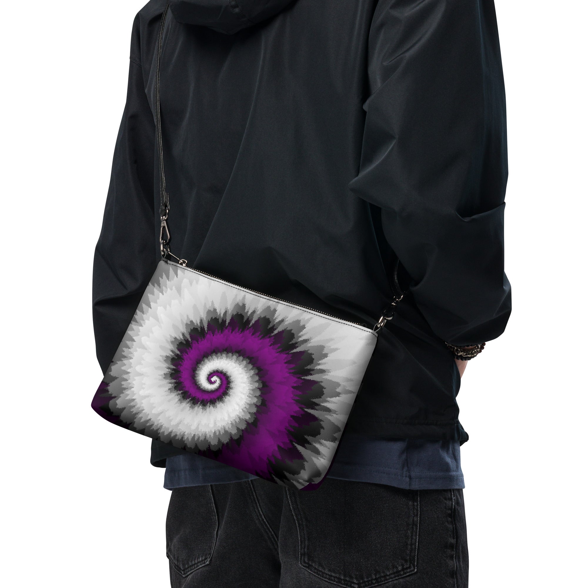 Crossbody bag Tie Dye Spiral Asexual