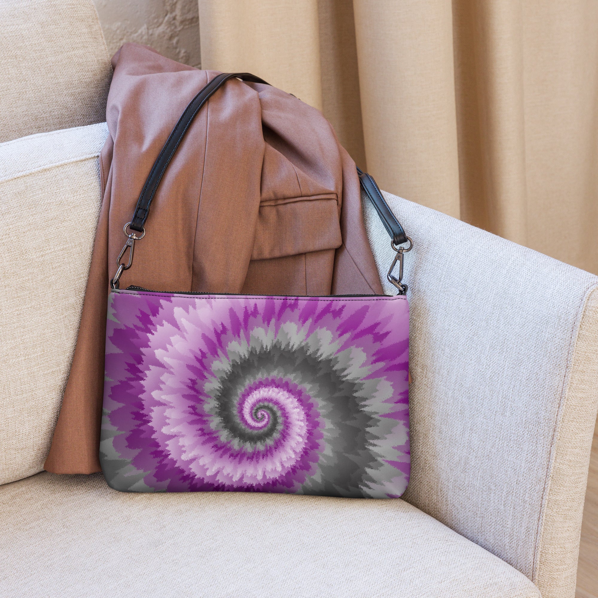 Crossbody bag Tie Dye Spiral Demisexual