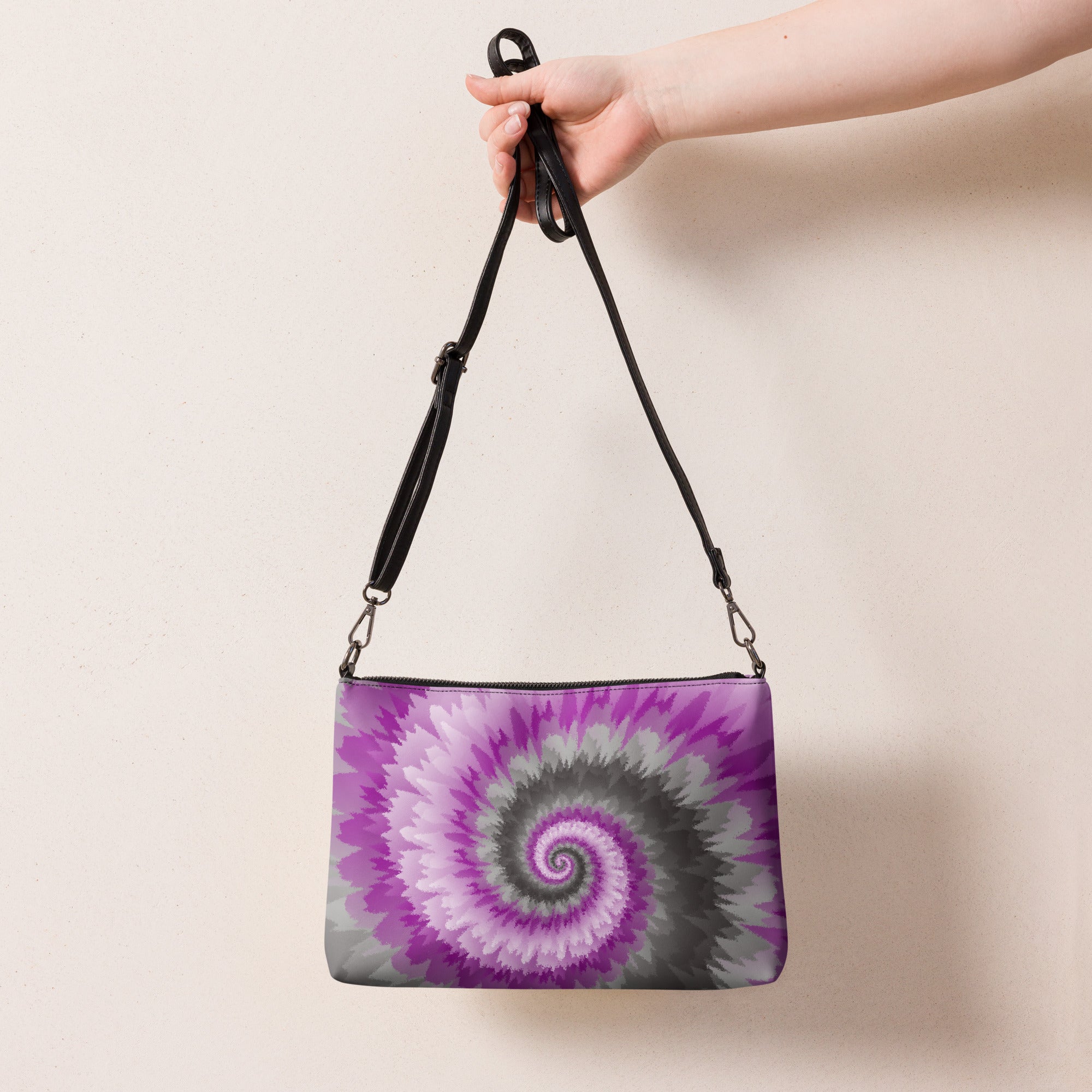 Crossbody bag Tie Dye Spiral Demisexual