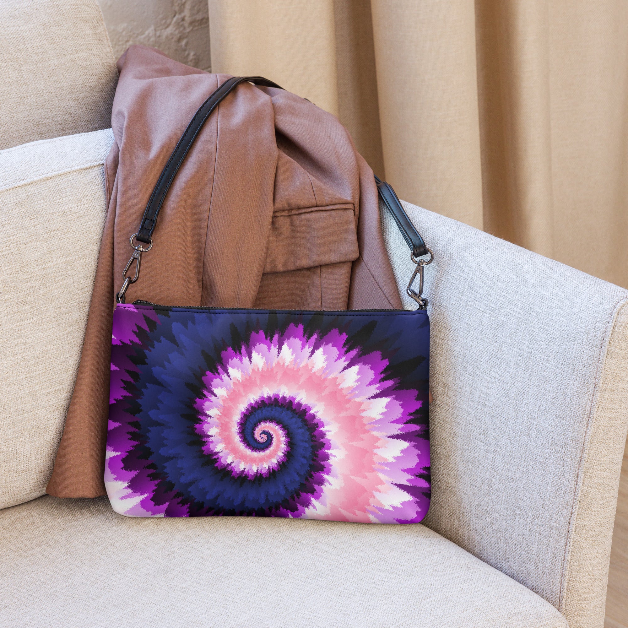 Crossbody bag Tie Dye Spiral Genderfluid