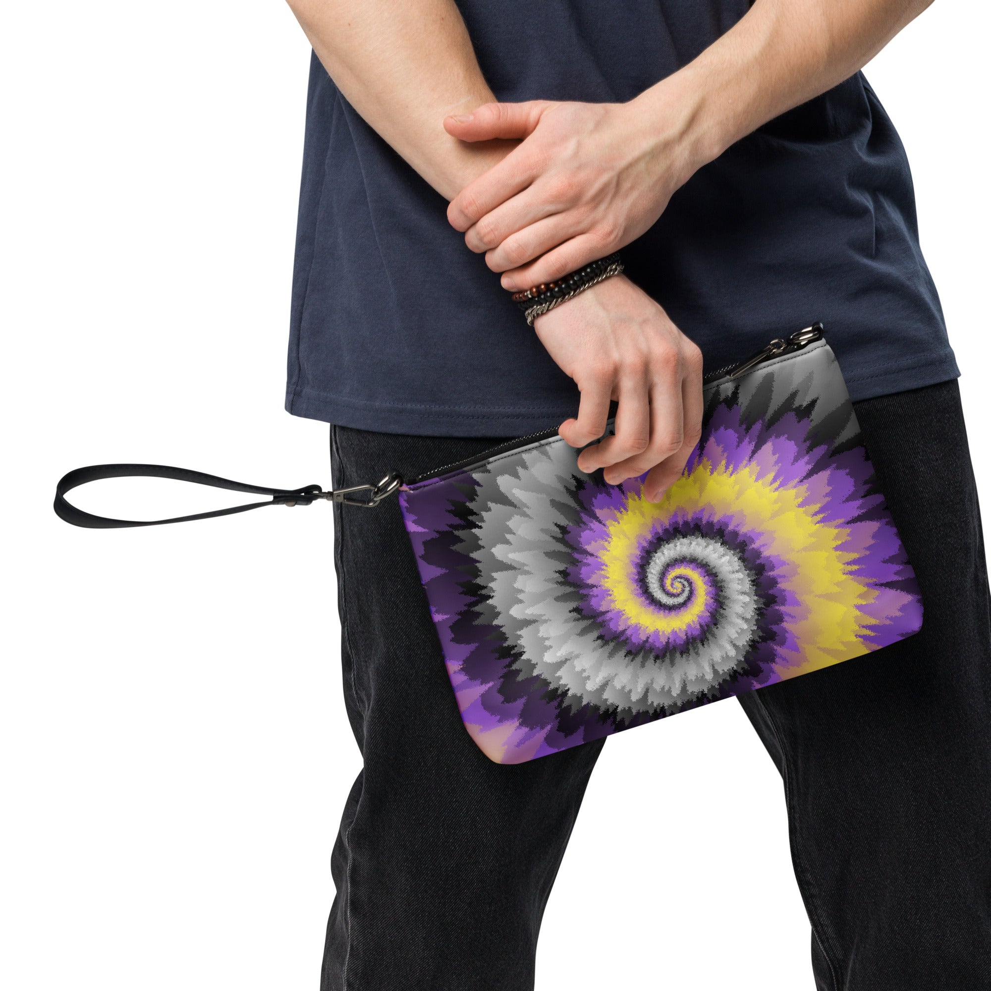 Crossbody bag Tie Dye Spiral Nonbinary