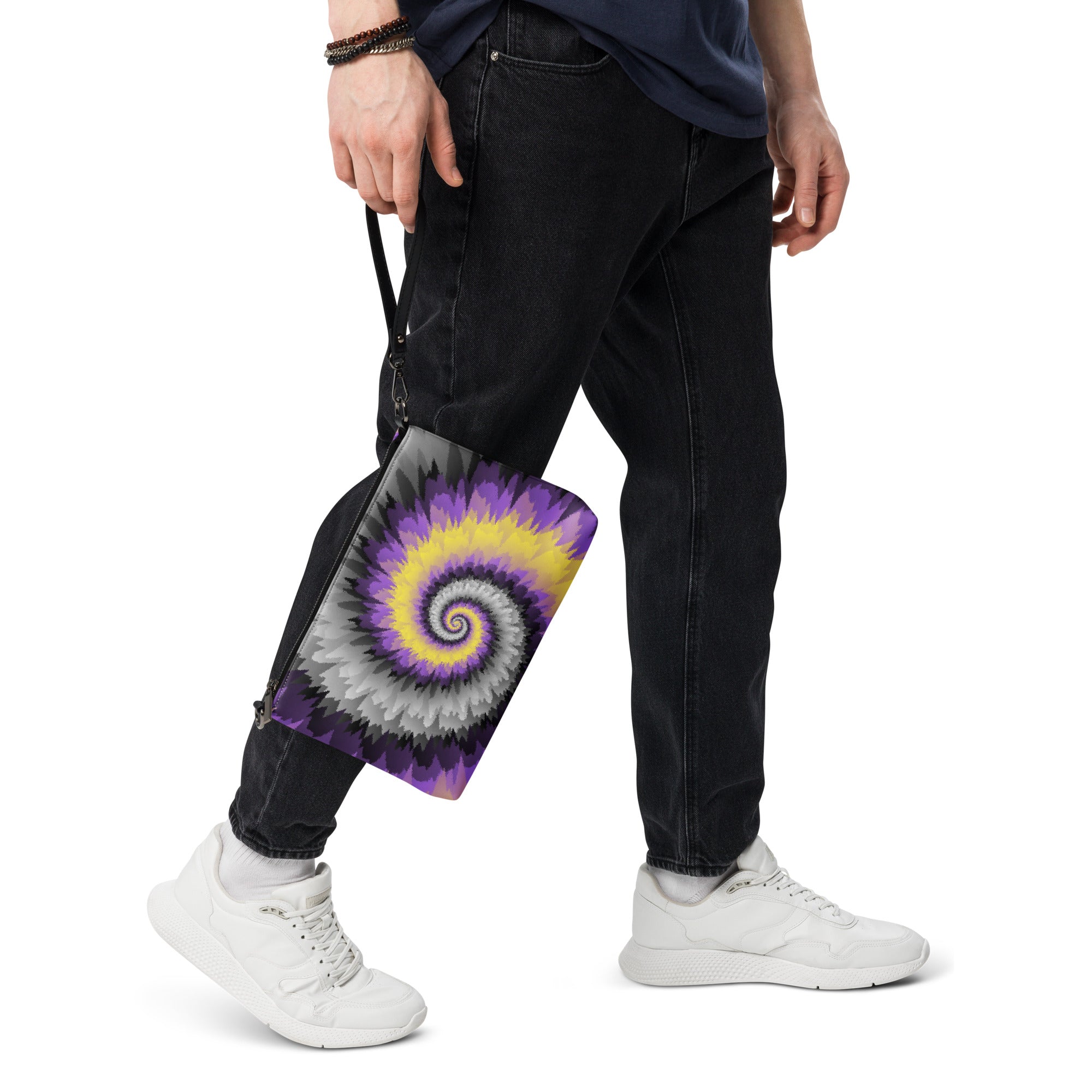 Crossbody bag Tie Dye Spiral Nonbinary