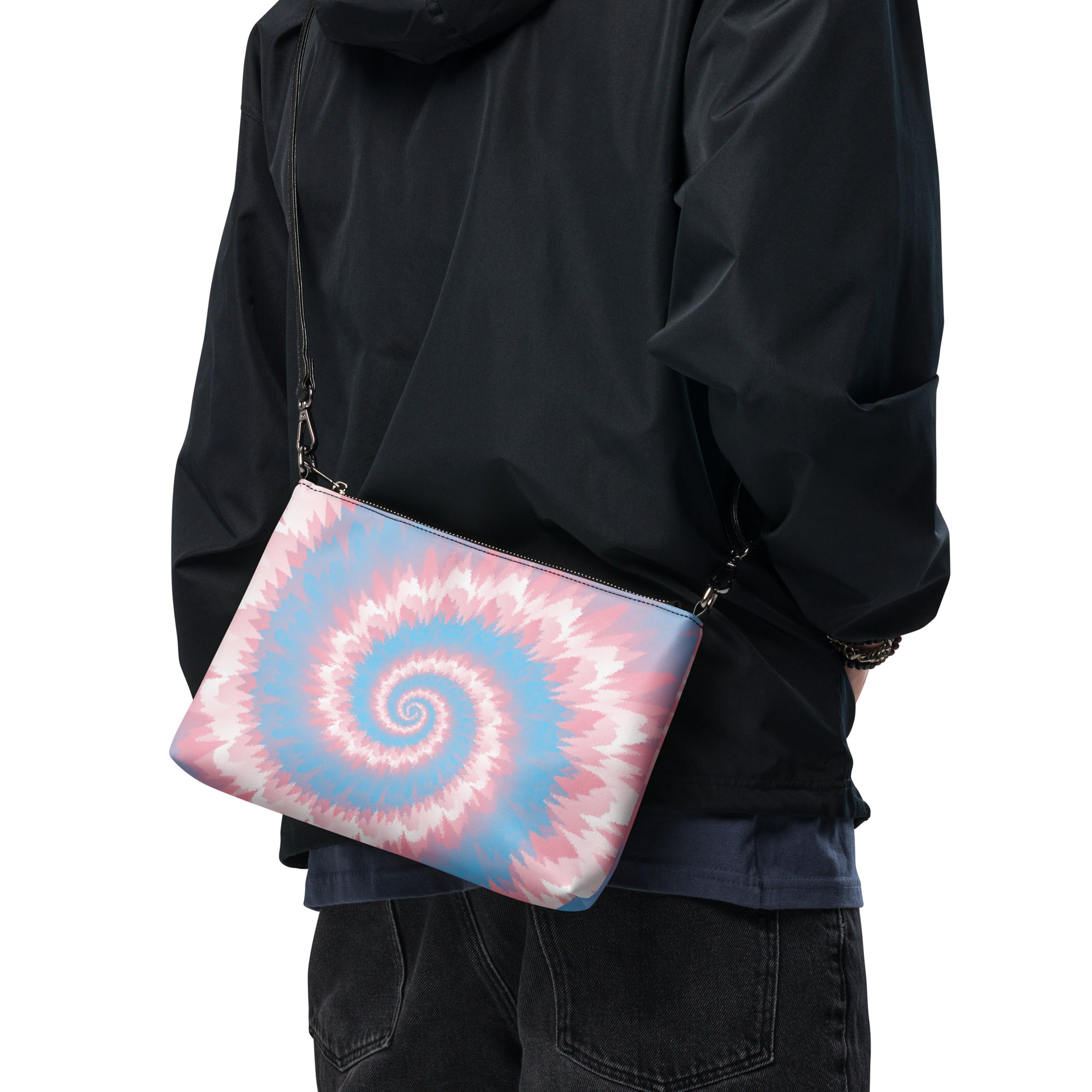 Crossbody bag Tie Dye Spiral Transgender