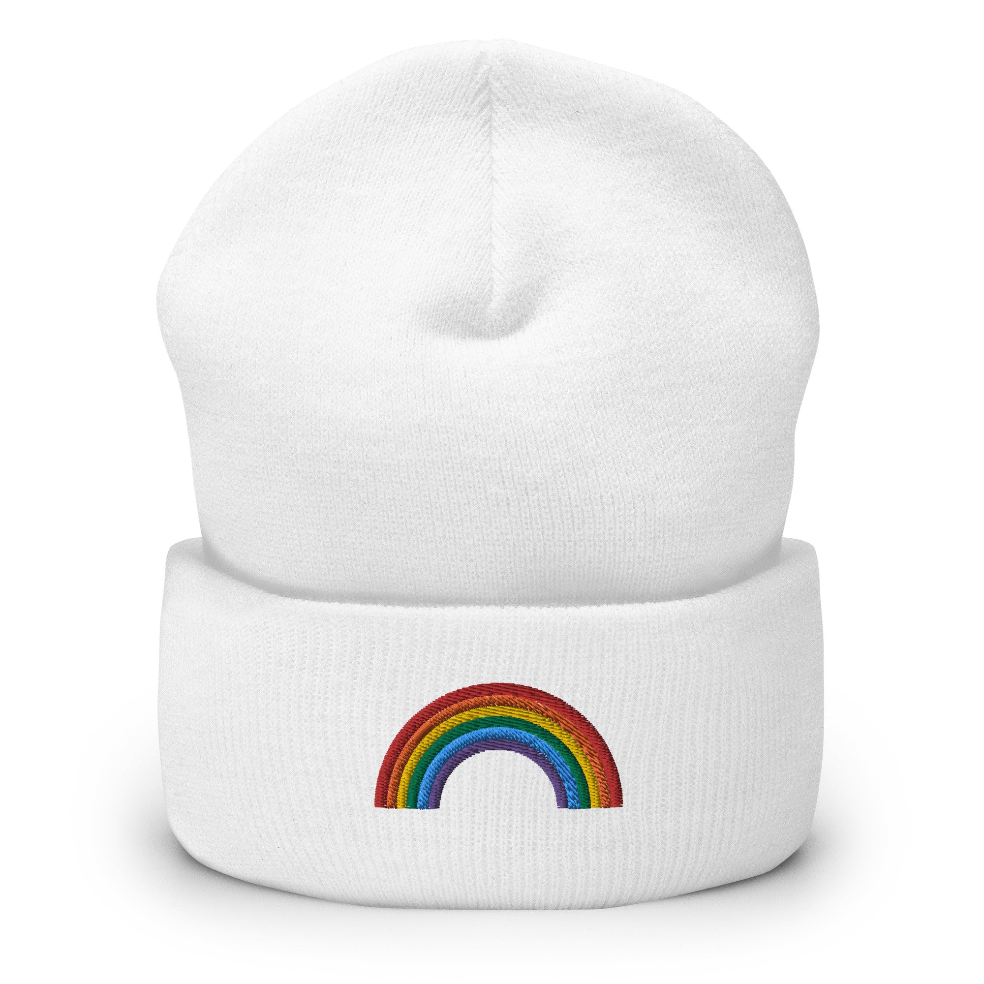 Cuffed Beanie Rainbow