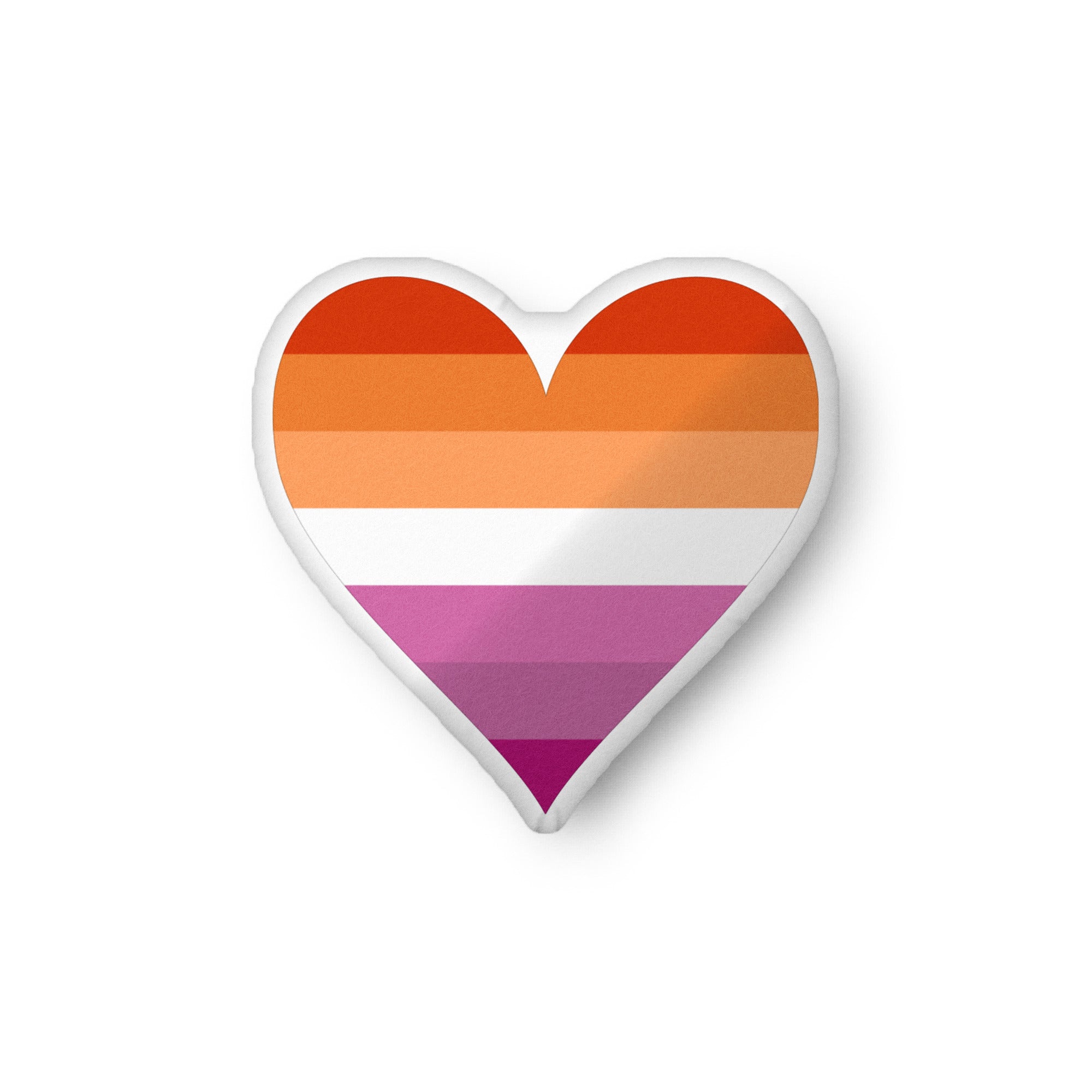 Custom shaped pillow Lesbian Heart