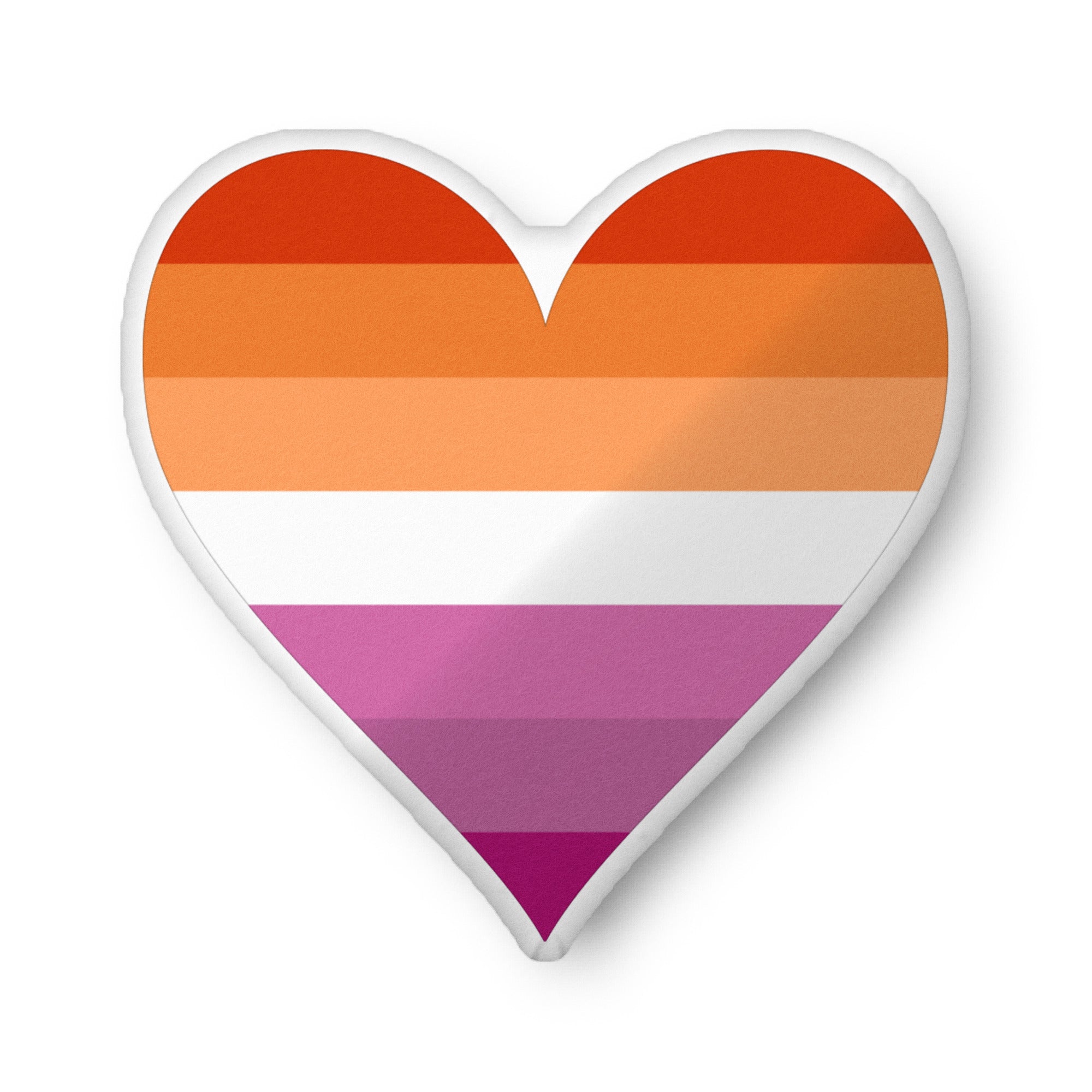 Custom shaped pillow Lesbian Heart