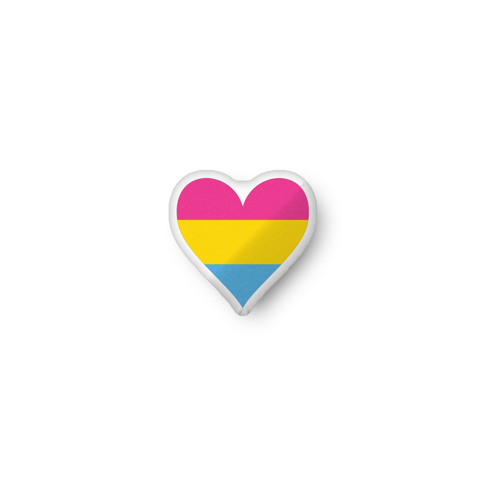Custom shaped pillow Pansexual Heart