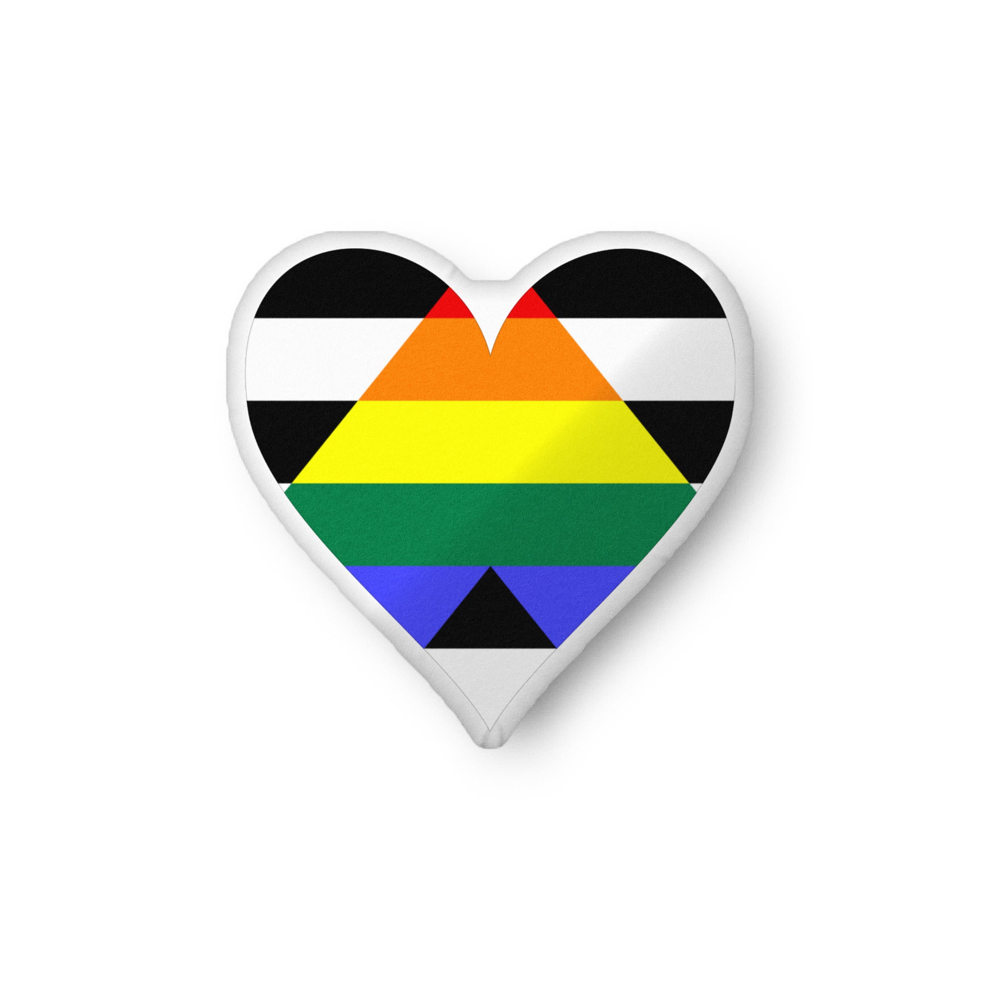 Custom shaped pillow Straight Ally Heart
