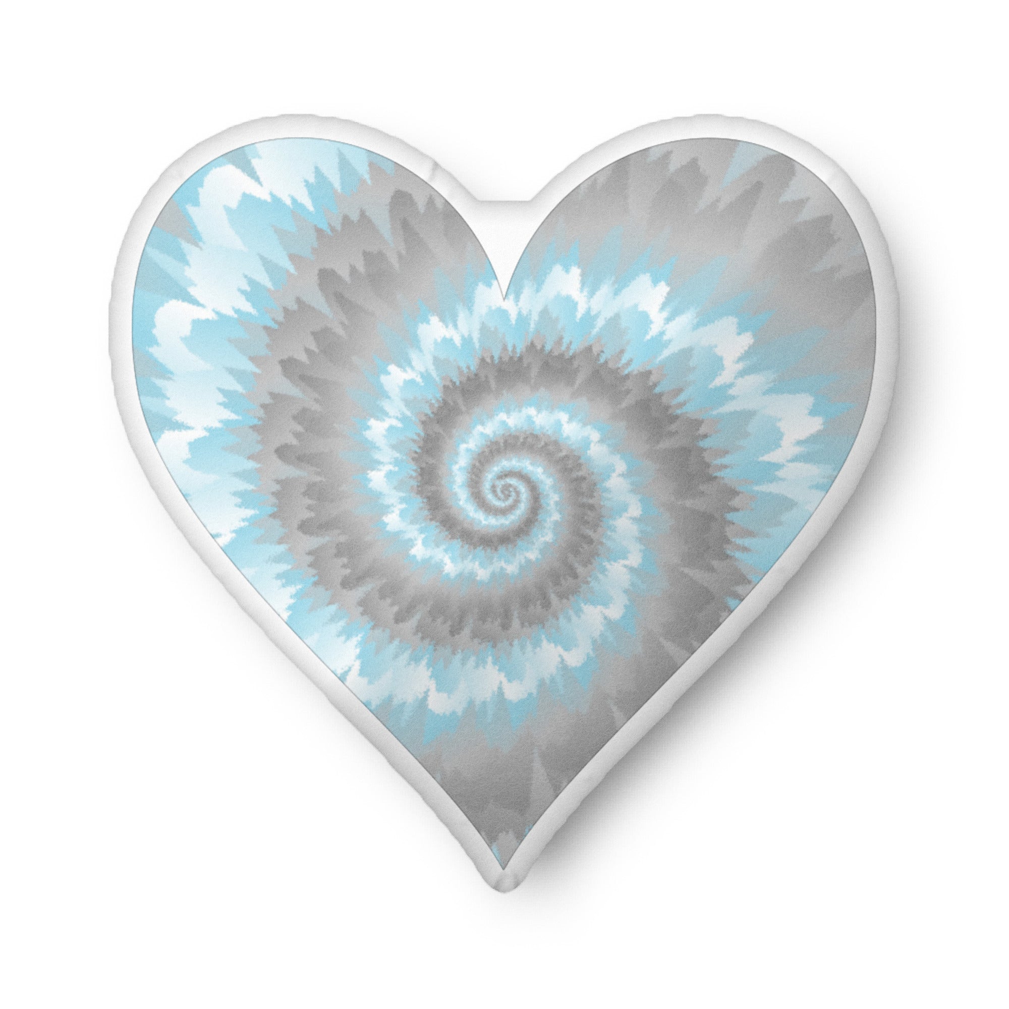 Custom shaped pillow Tie Dye Demiboy Heart