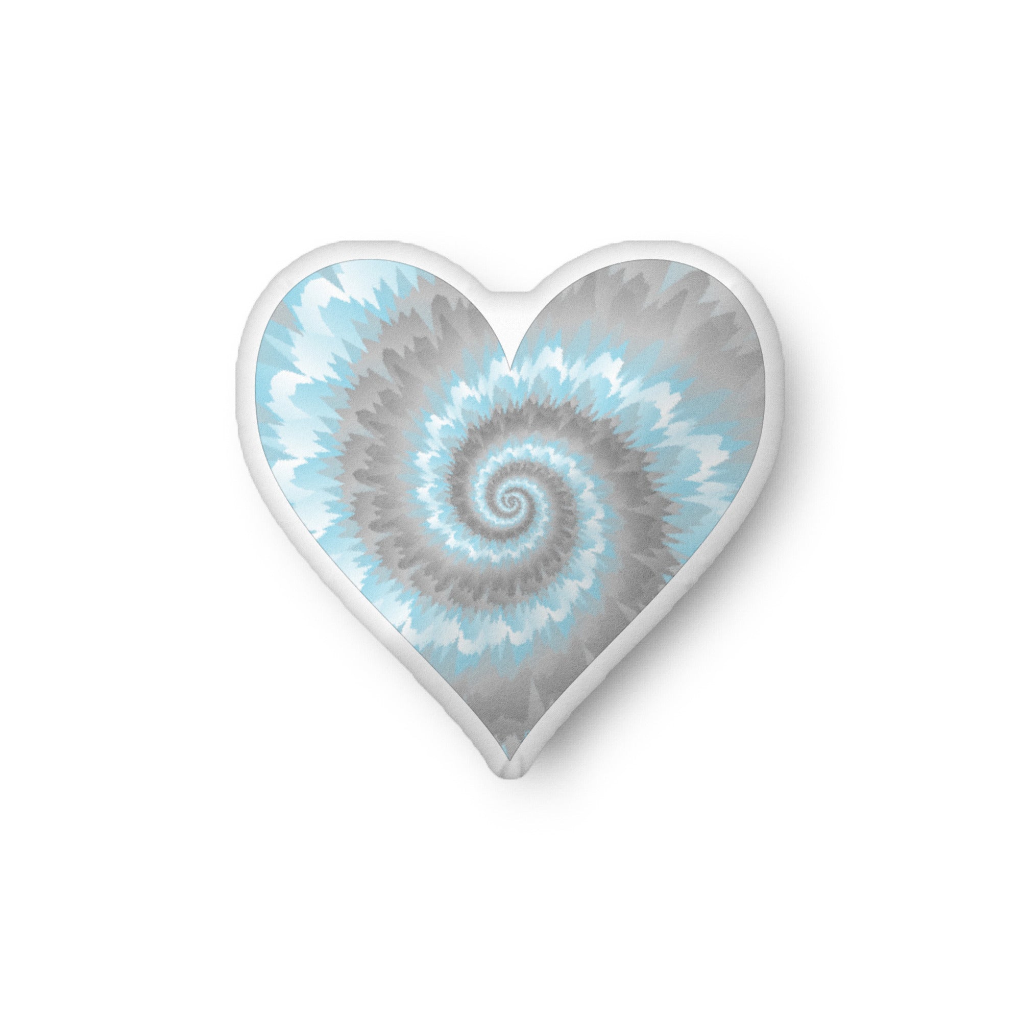 Custom shaped pillow Tie Dye Demiboy Heart