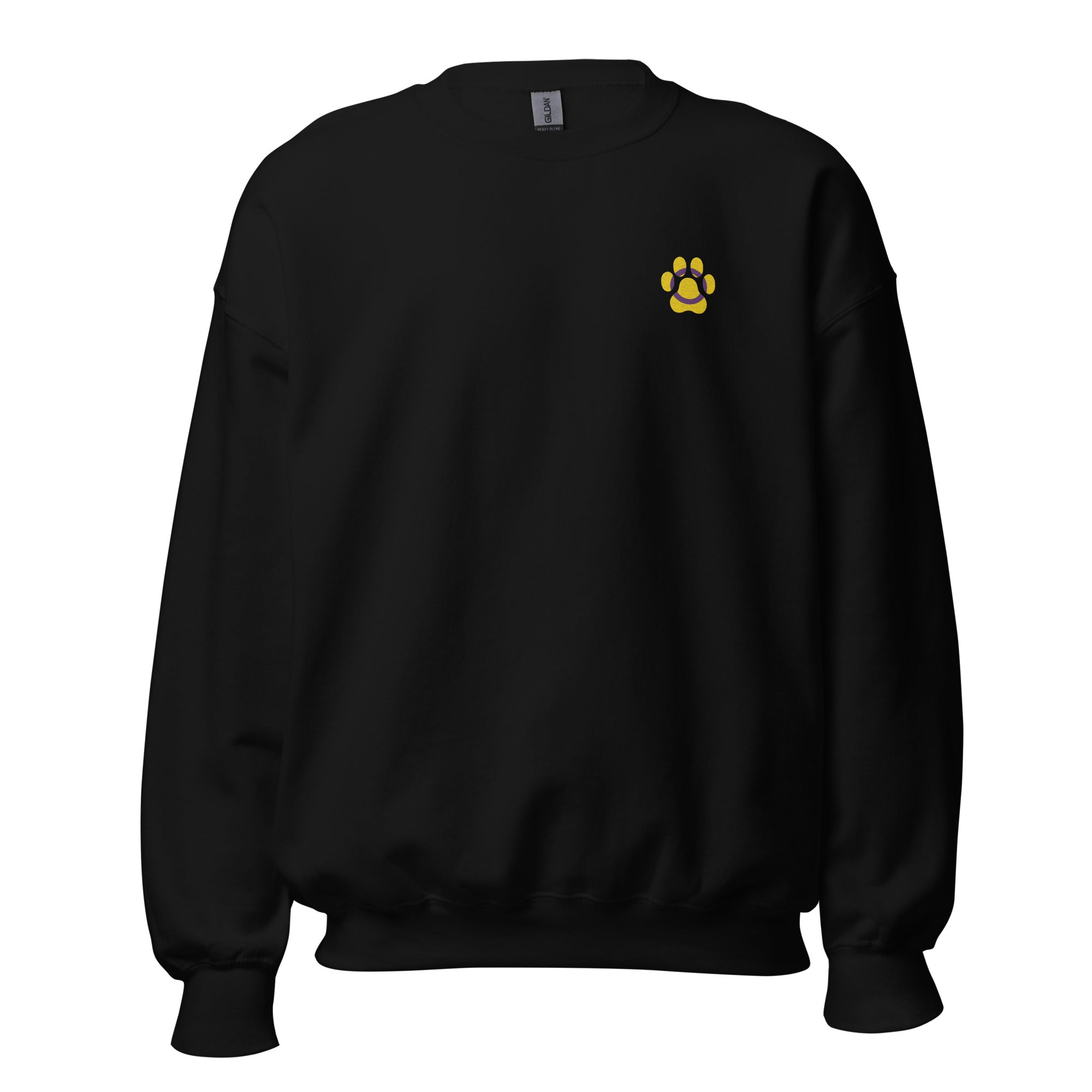 Dog Paw Embroidered Unisex Sweatshirt Intersex