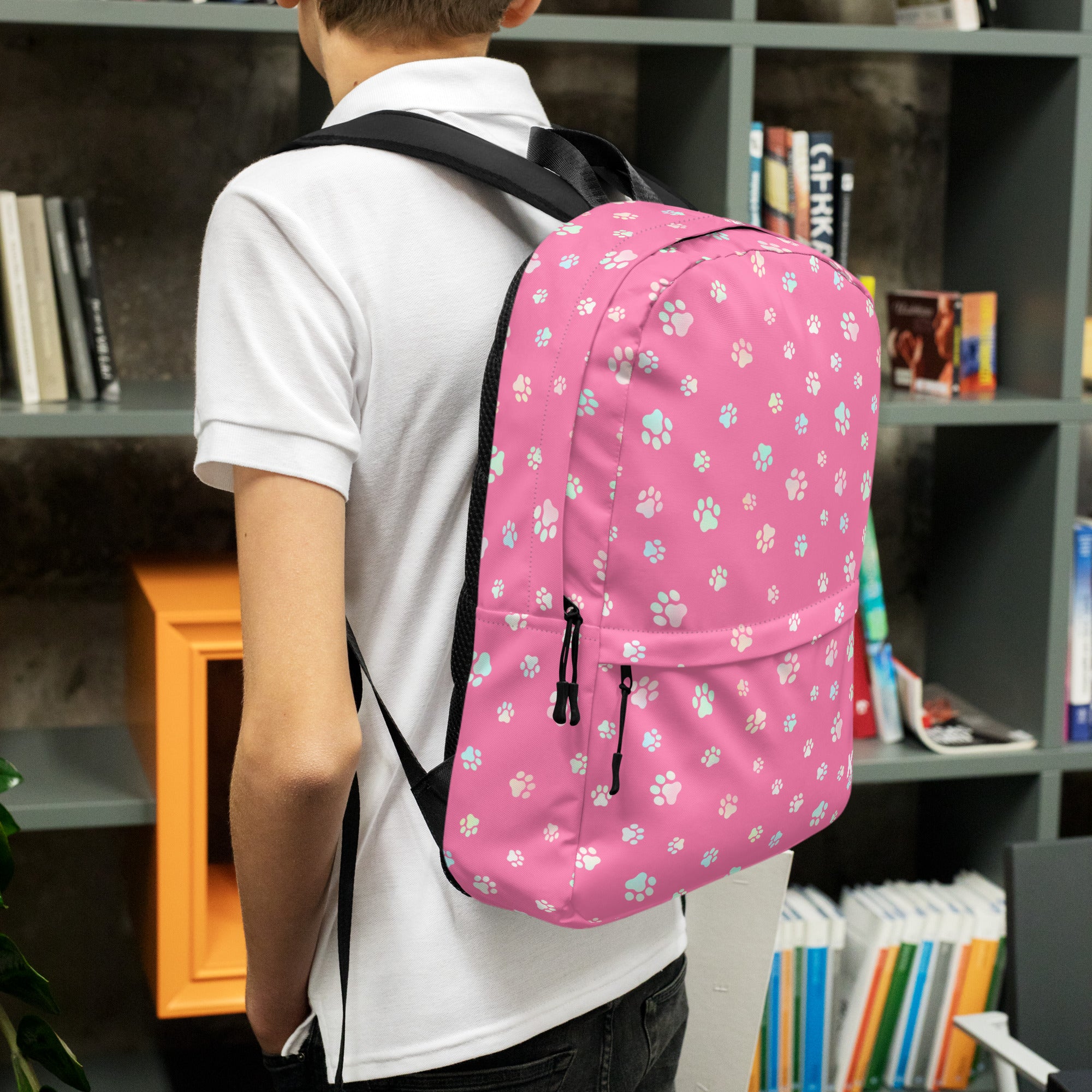 Dog Paws Backpack Pink