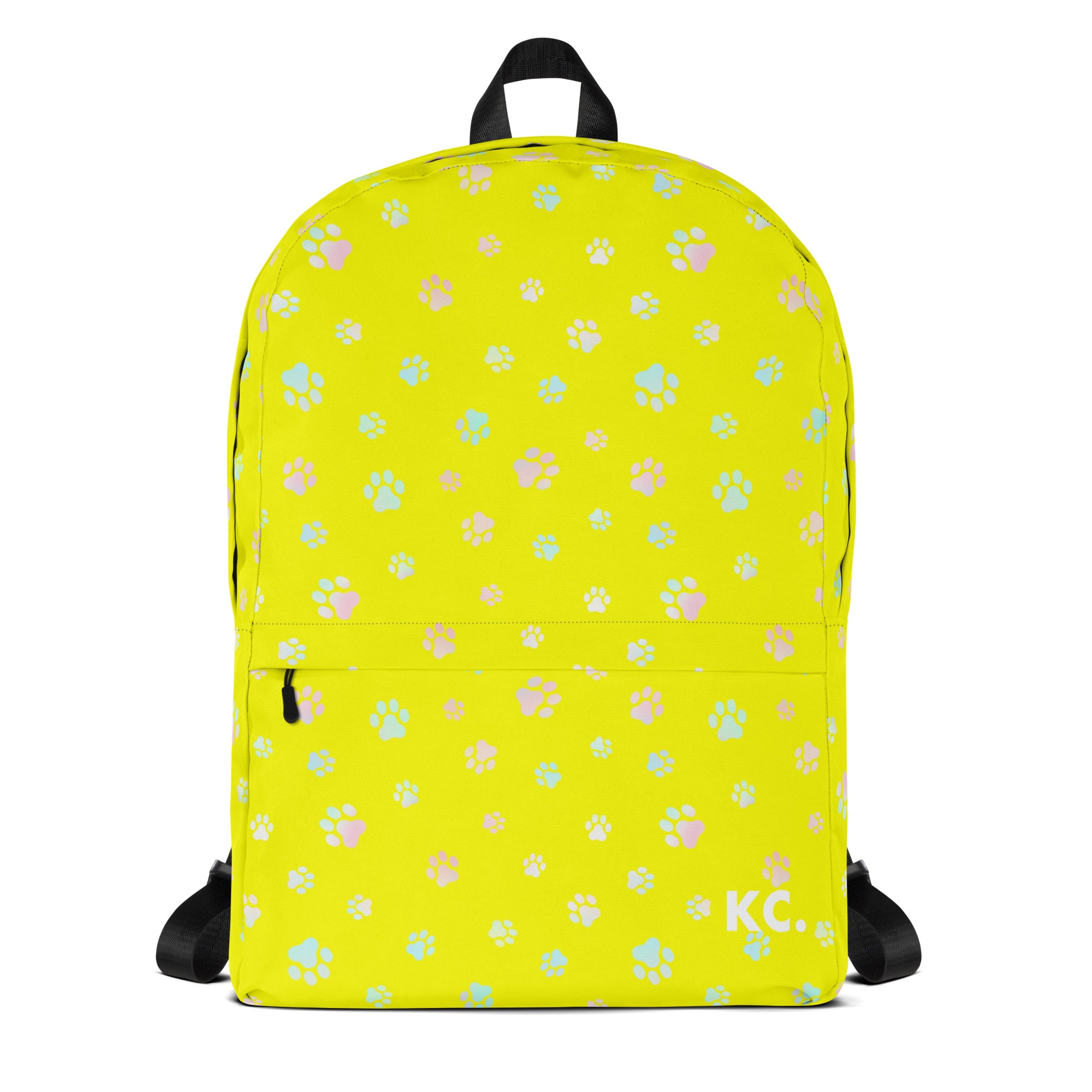 Dog Paws Backpack Yellow
