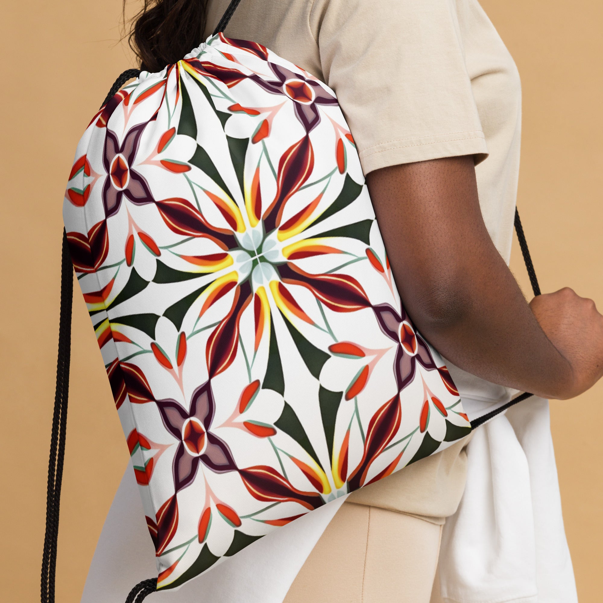 Drawstring bag Colorful Majolica I